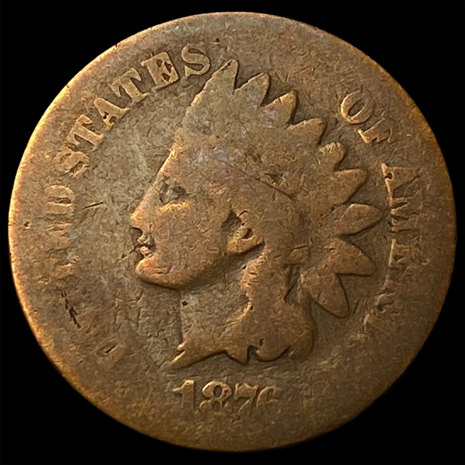 1876 Indian Head Cent NICELY CIRCULATED: 1876 Indian Head Cent NICELY CIRCULATED