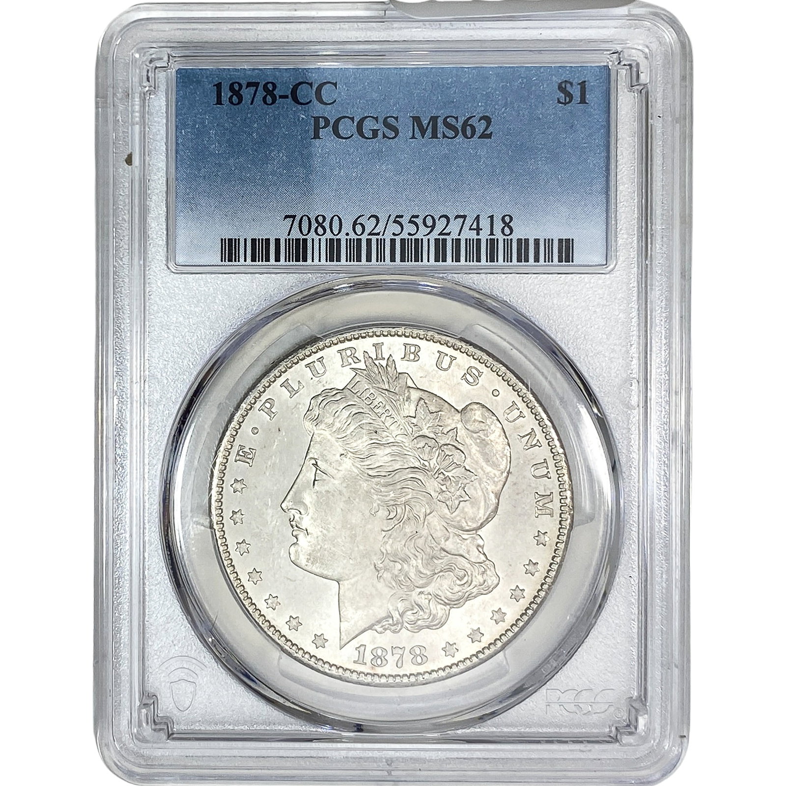 1878-CC Morgan Silver Dollar PCGS MS62 (1 of 2)