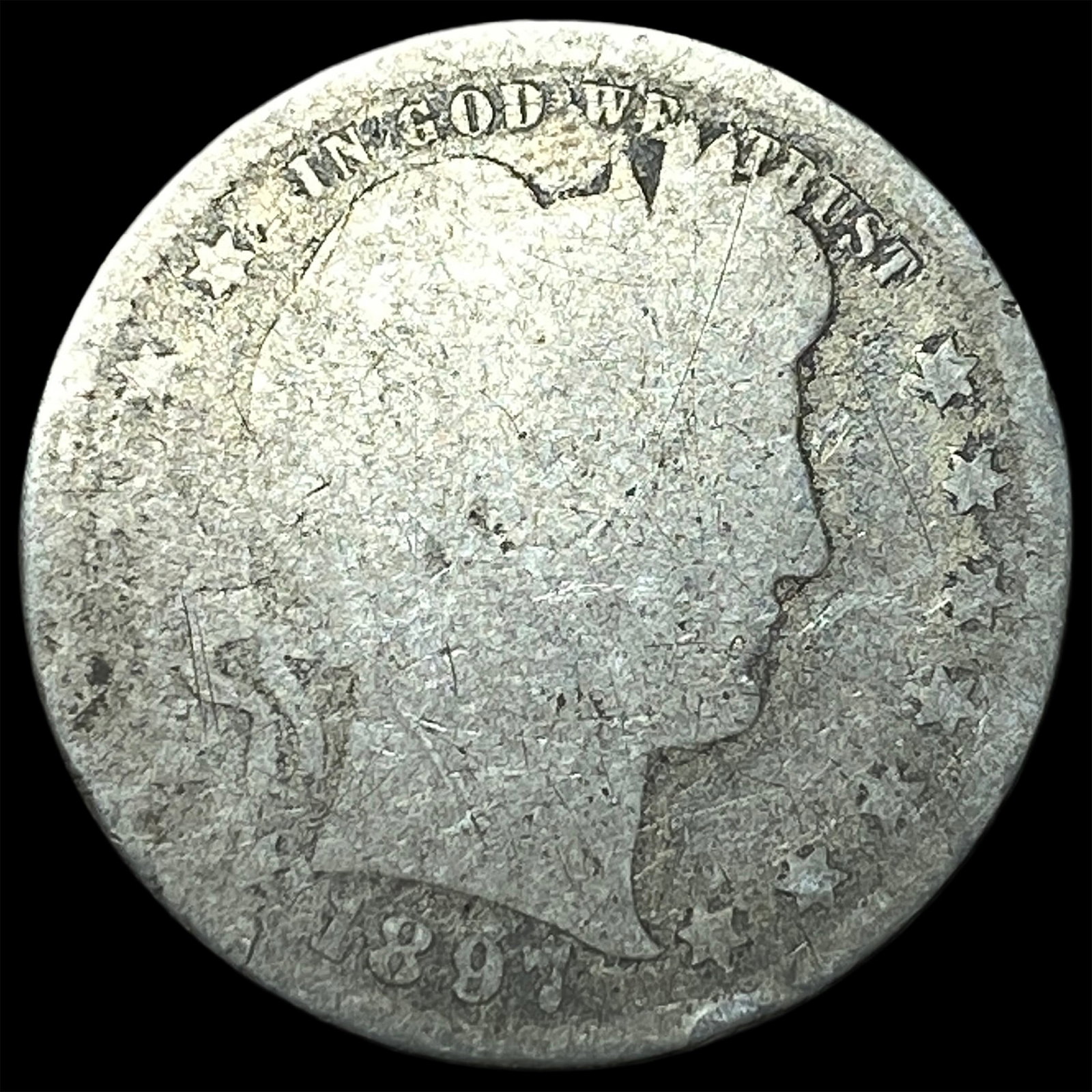 1894 Barber Quarter NICELY CIRCULATED: 1894 Barber Quarter NICELY CIRCULATED