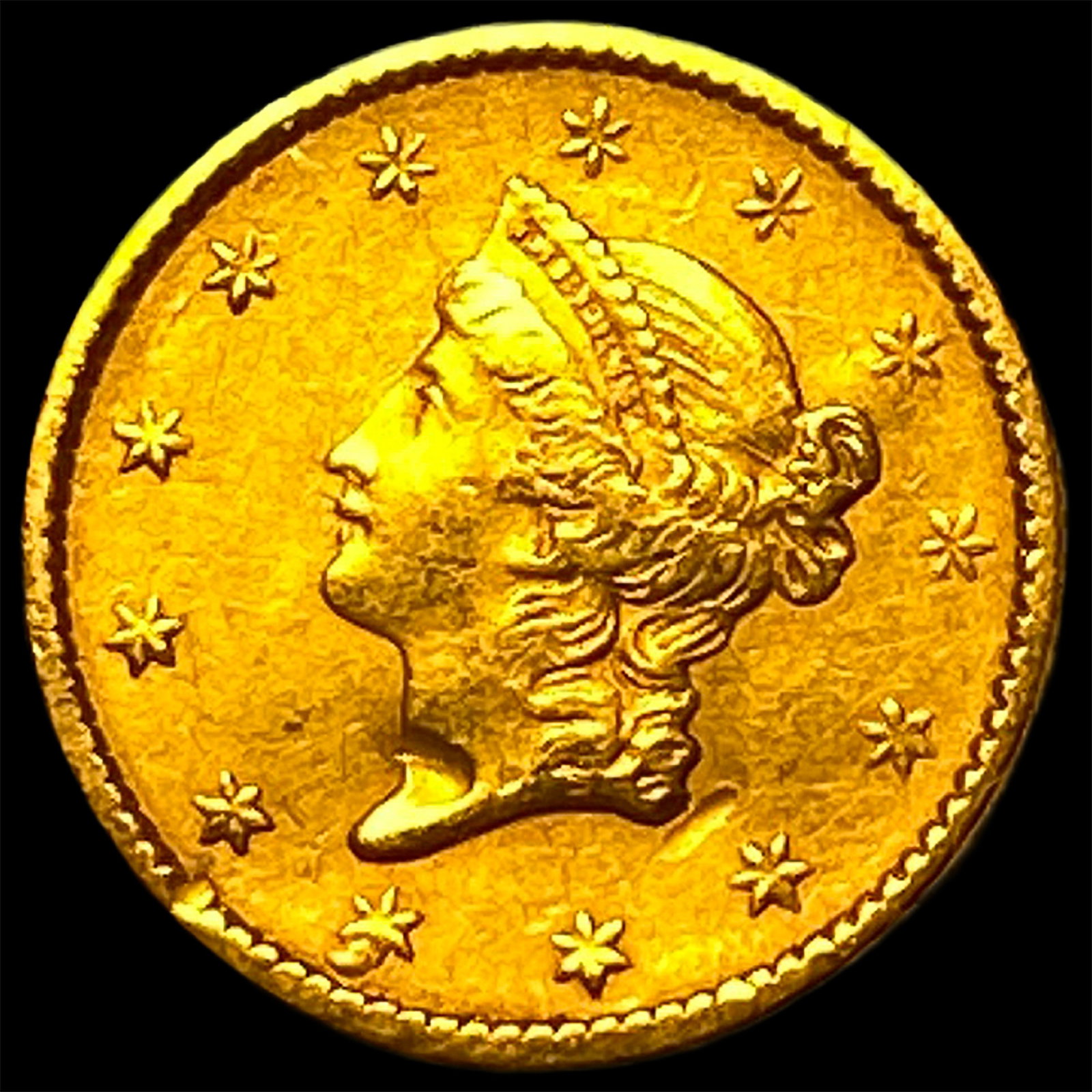 1852-C Gold $1 Liberty Head HIGH GRADE (1 of 2)