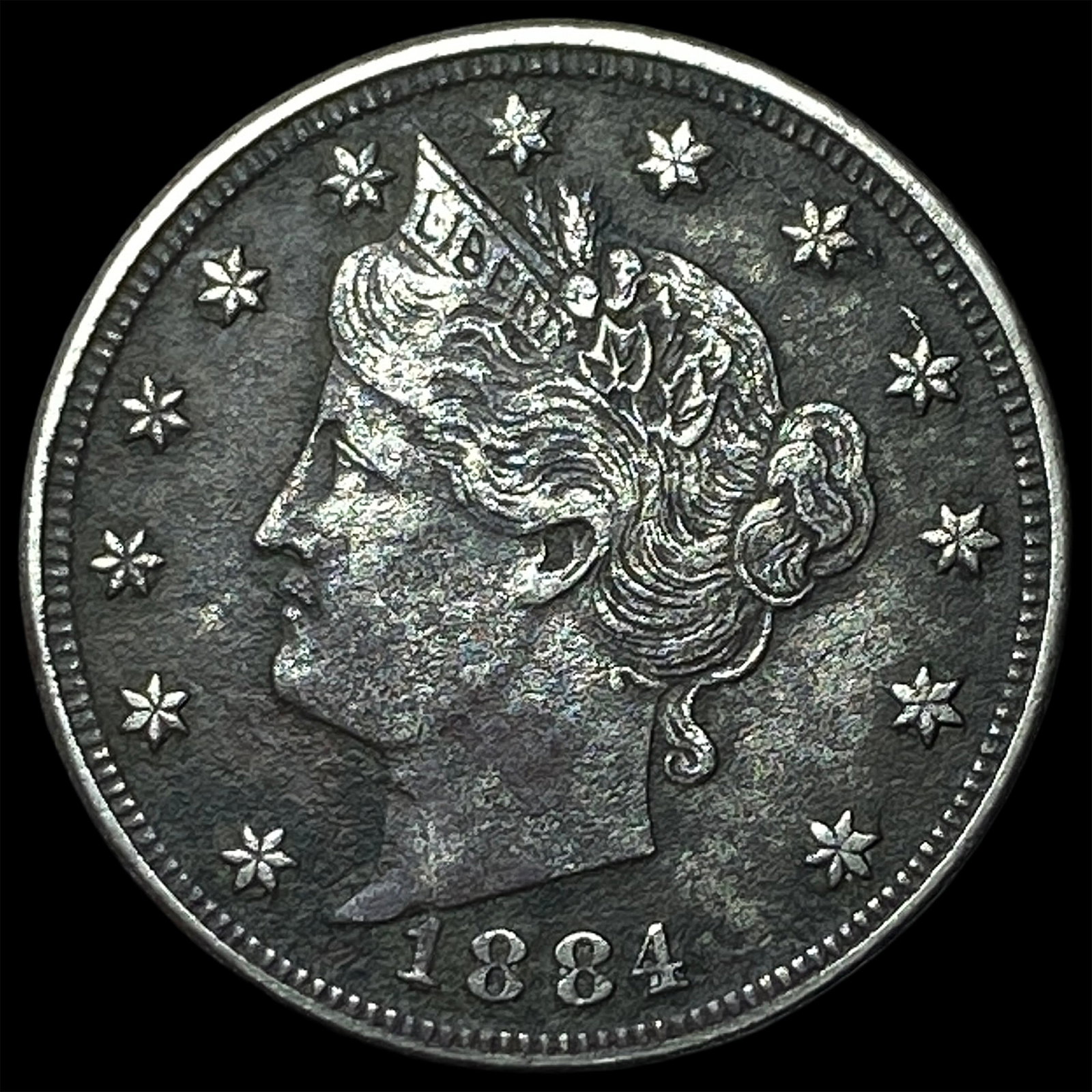 1884 Liberty Head Nickel NEARLY UNCIRCULATED: 1884 Liberty Head Nickel NEARLY UNCIRCULATED