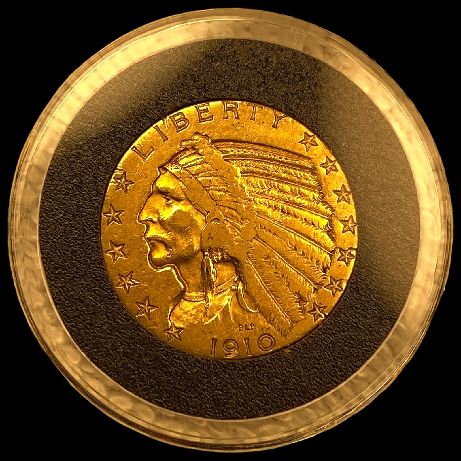 1910 Indian Head Half Eagle $5 Gold NEARLY UNCIRCULATED: 1910 Indian Head Half Eagle $5 Gold NEARLY UNCIRCULATED