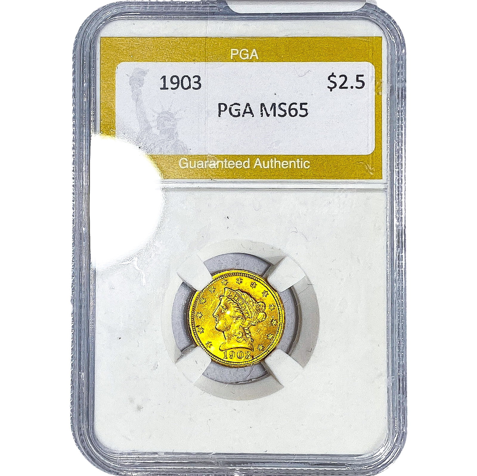 1903 $2.50 Gold Quarter Eagle PGA MS65 (1 of 2)