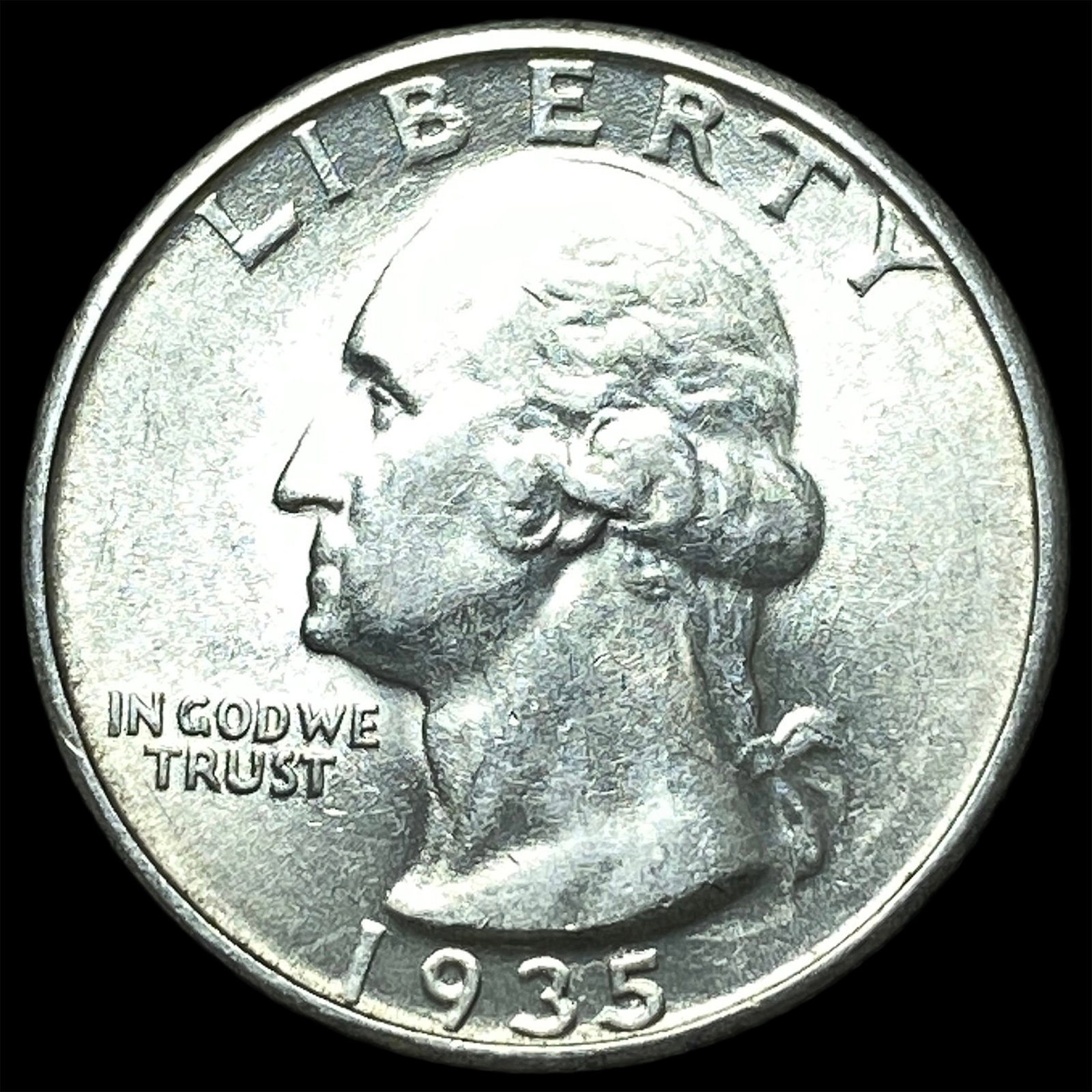 1935 Silver Washington Quarter CHOICE AU: 1935 Silver Washington Quarter CHOICE AU