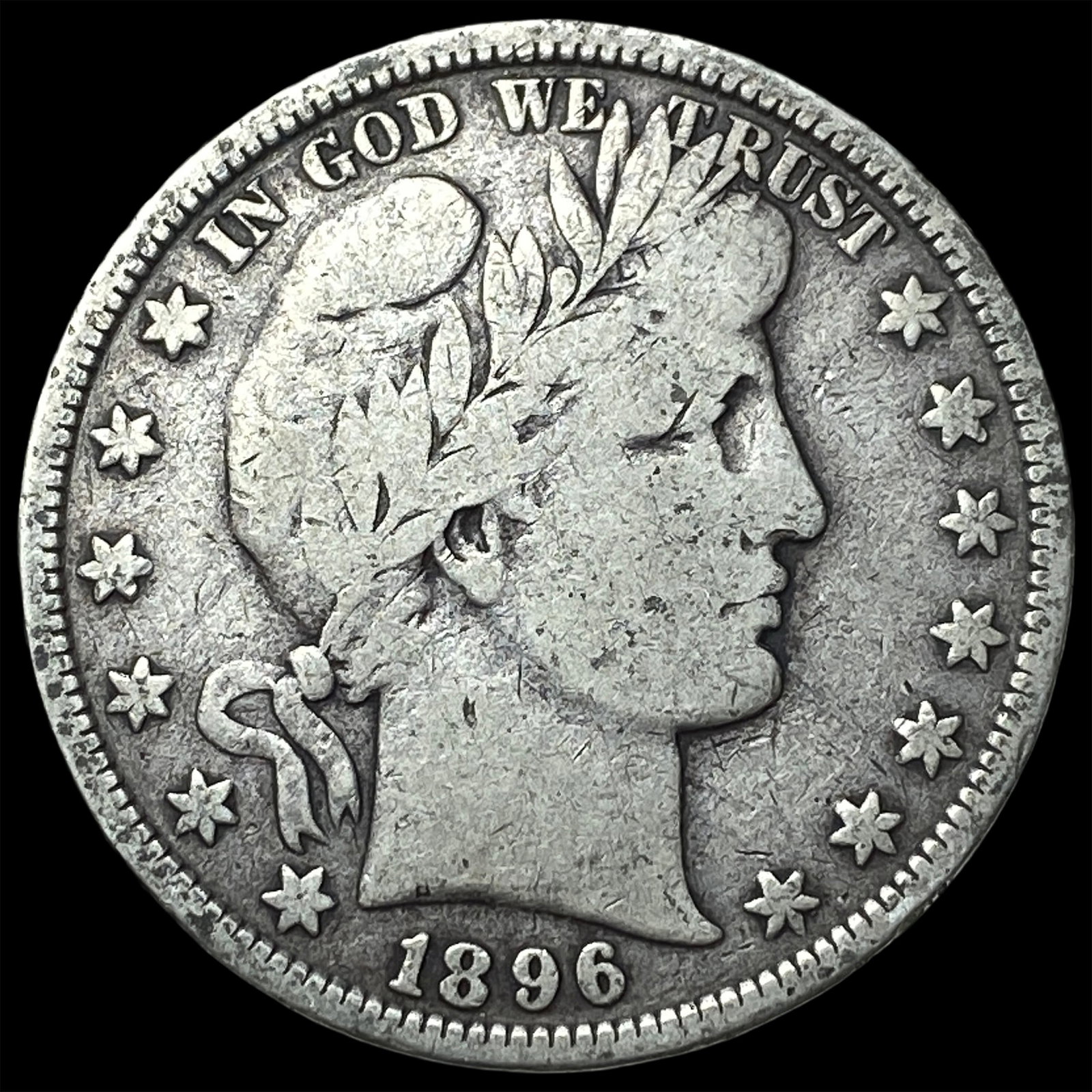 1896 Barber Half Dollar LIGHTLY CIRCULATED (1 of 2)