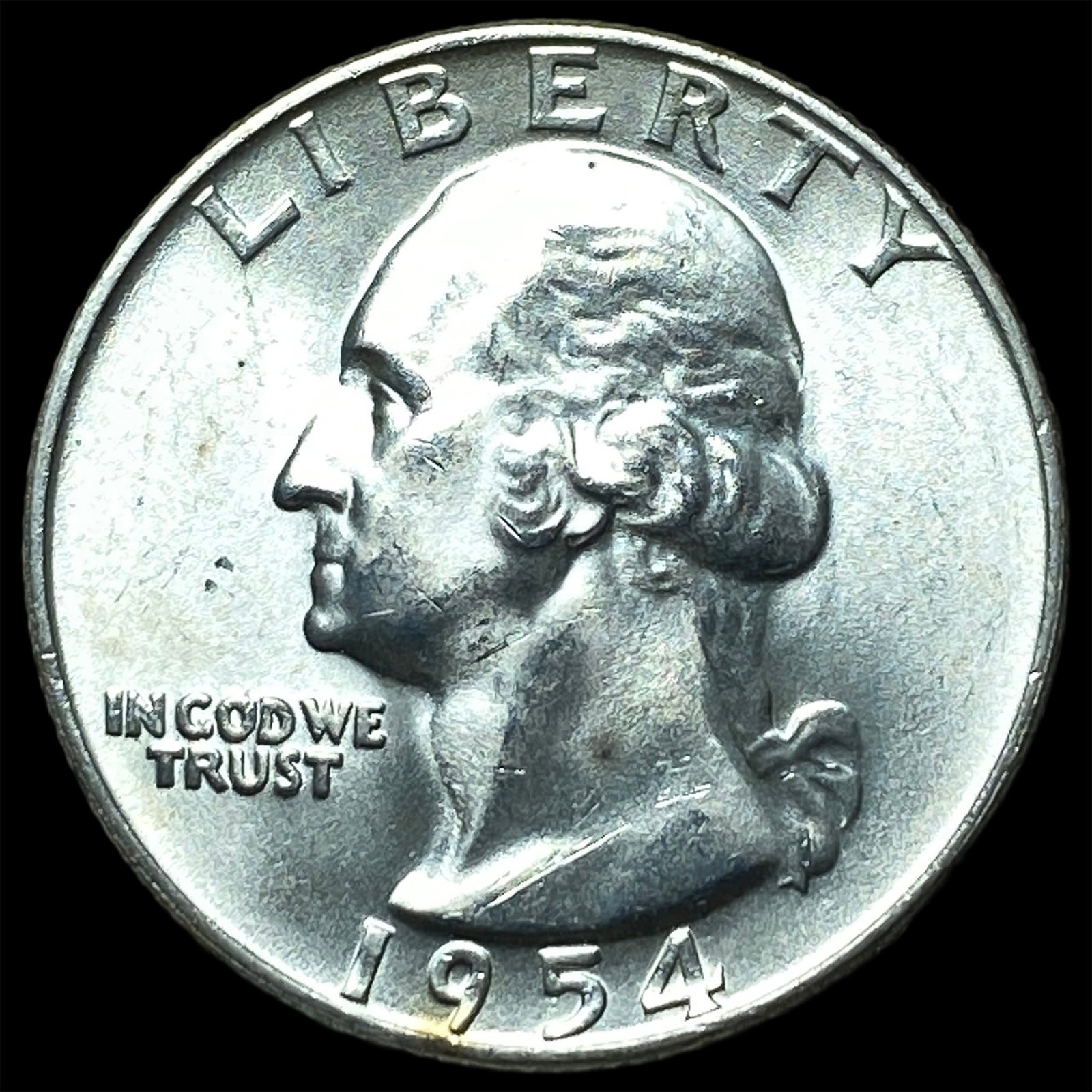 1954-D Silver Washington Quarter CHOICE BU: 1954-D Silver Washington Quarter CHOICE BU