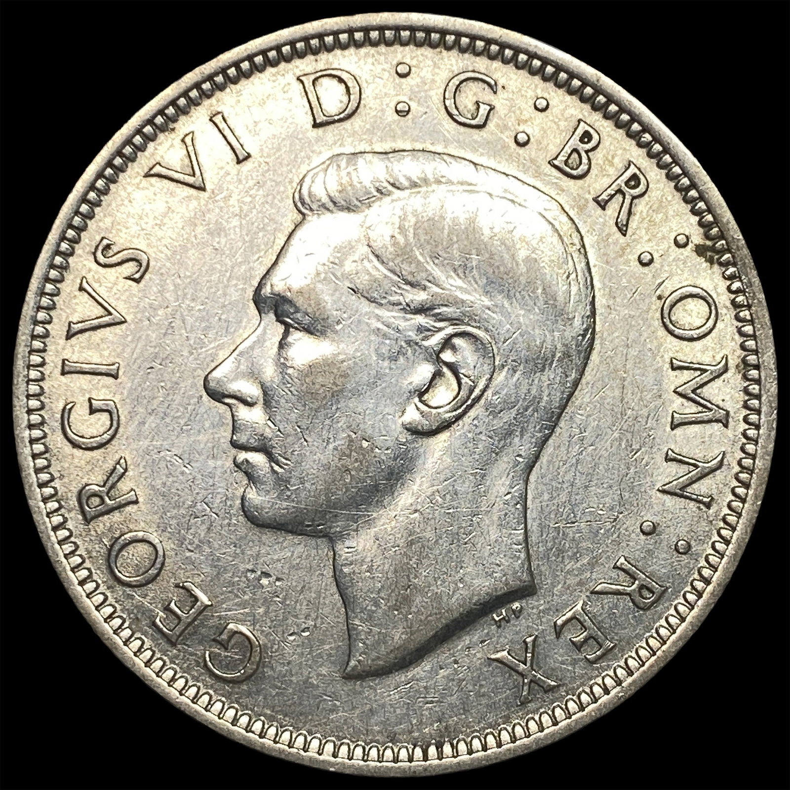1940 Great Britain Silver 1/2 Crown: 1940 Great Britain Silver 1/2 Crown