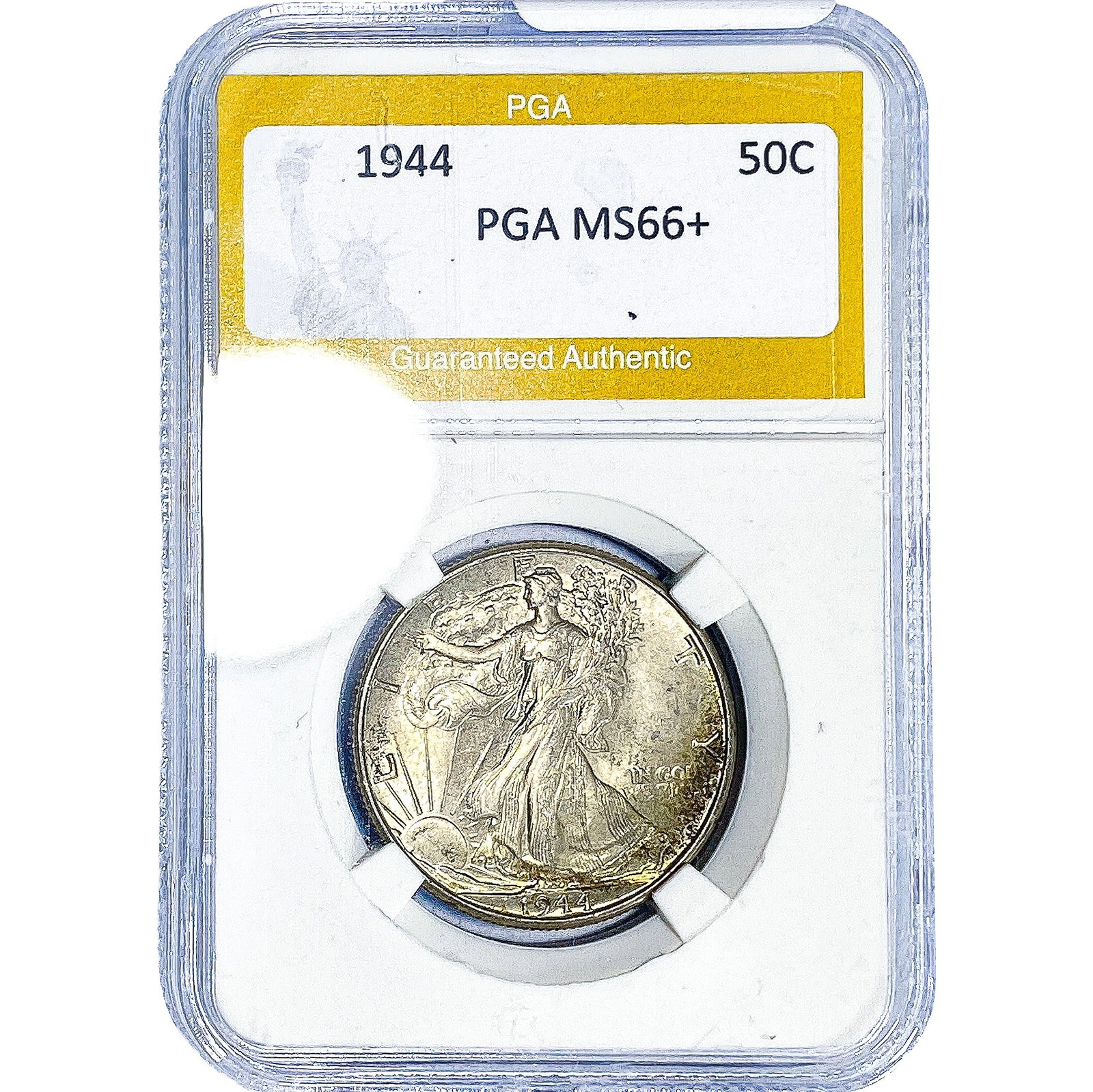 1944 Walking Liberty Half Dollar PGA MS66+: 1944 Walking Liberty Half Dollar PGA MS66+