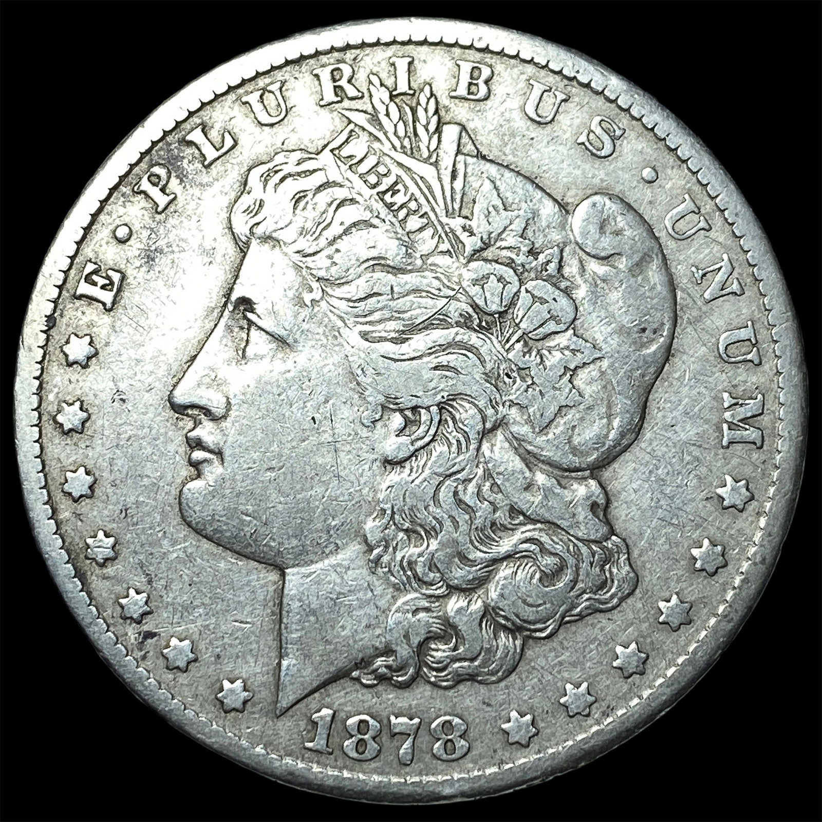 1878-CC Silver Morgan Dollar NEARLY UNCIRCULATED: 1878-CC Silver Morgan Dollar NEARLY UNCIRCULATED