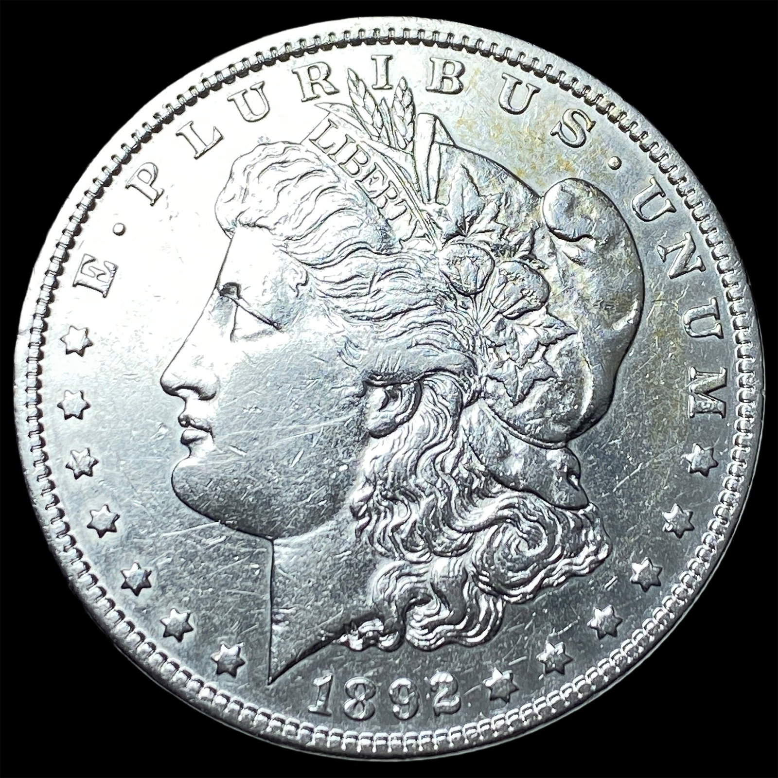 1892 Morgan Silver Dollar CLOSELY UNCIRCULATED: 1892 Morgan Silver Dollar CLOSELY UNCIRCULATED