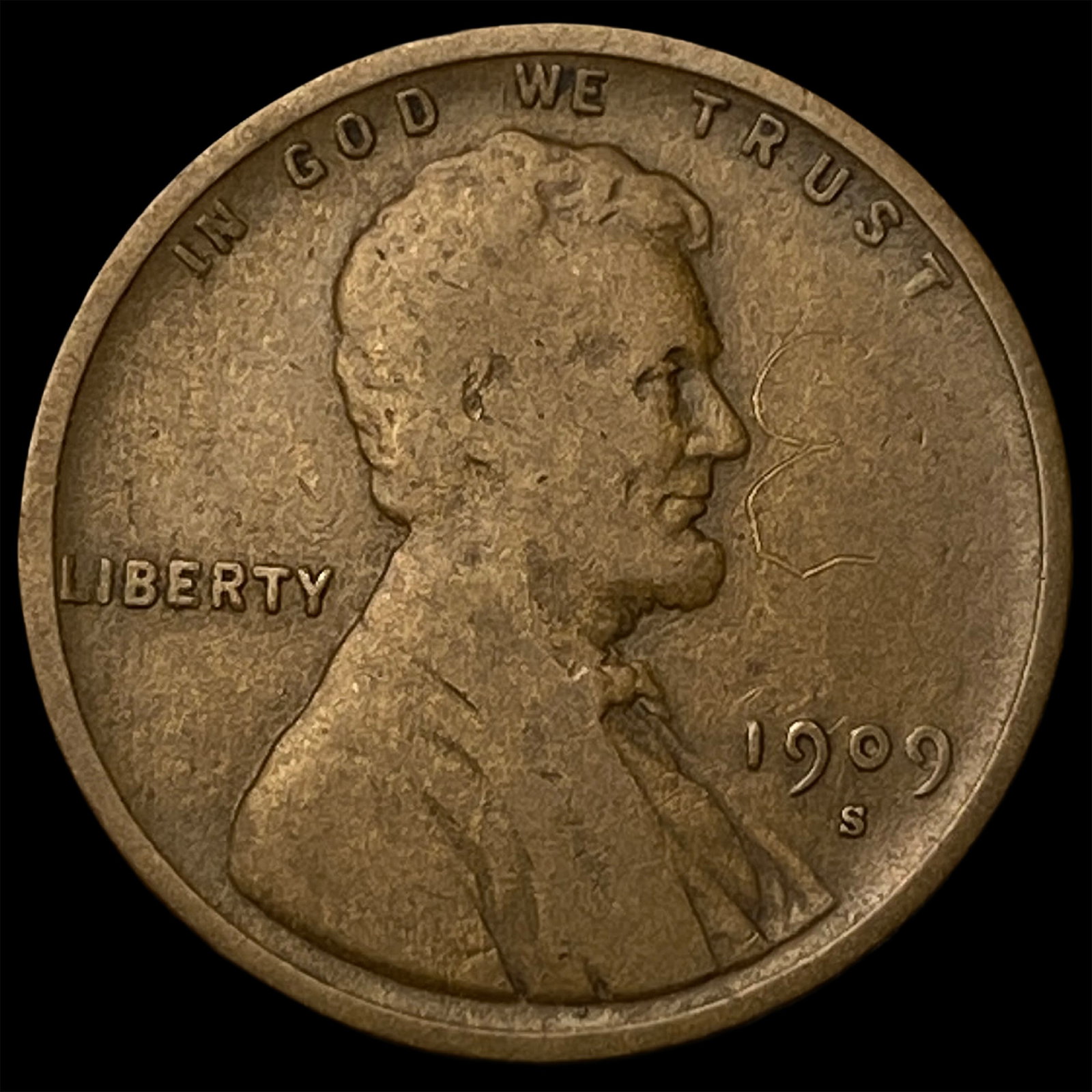 1909-S Lincoln Wheat Cent NICELY CIRCULATED (1 of 2)