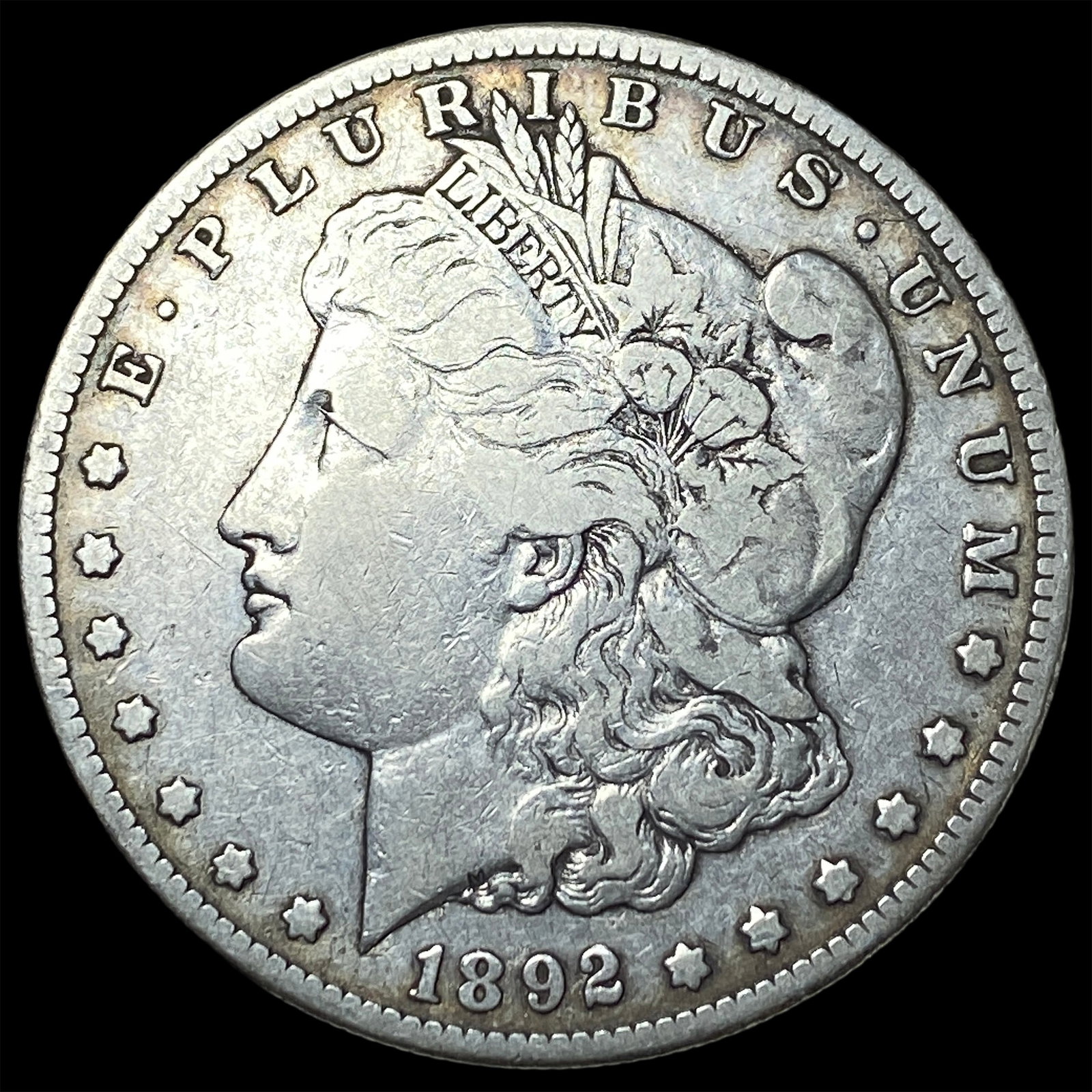 1892 Silver Morgan Dollar LIGHTLY CIRCULATED: 1892 Silver Morgan Dollar LIGHTLY CIRCULATED