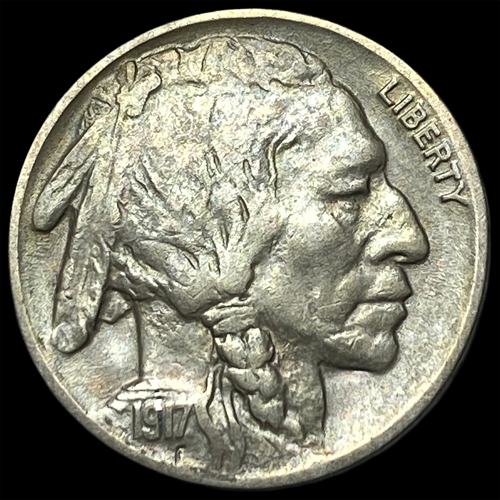 1917-D Buffalo Nickel NEARLY UNCIRCULATED (1 of 2)