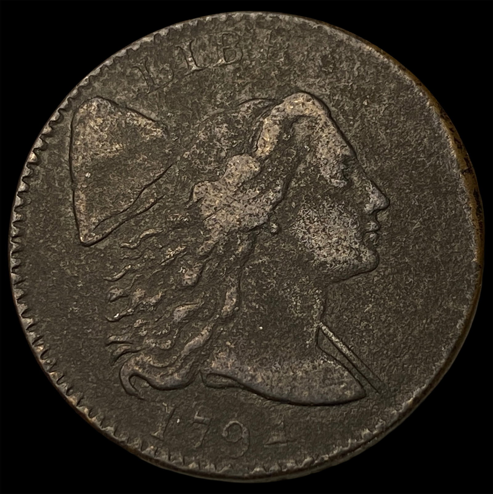 1794 Liberty Cap Large Cent LIGHTLY CIRCULATED: 1794 Liberty Cap Large Cent LIGHTLY CIRCULATED