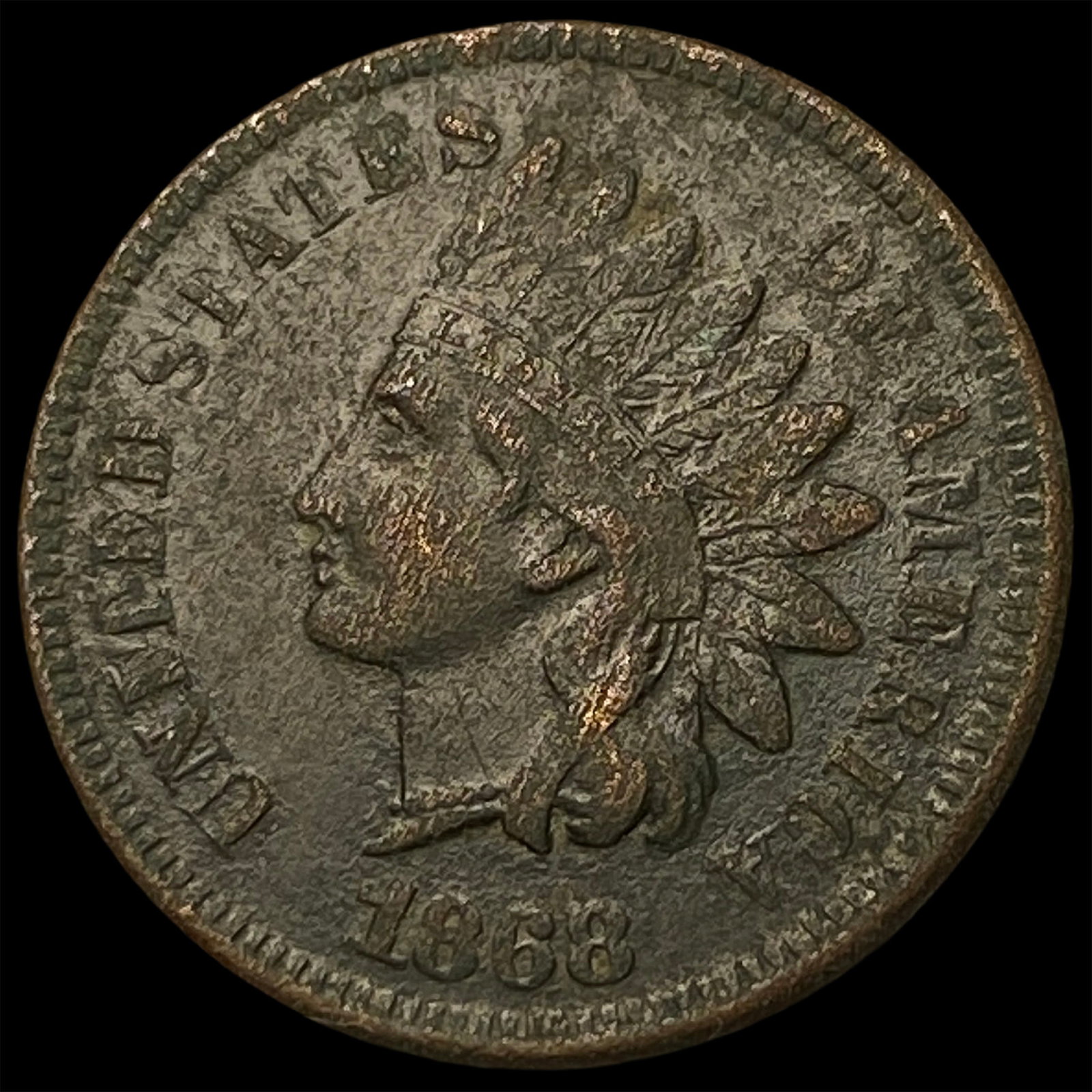 1858 Copper-Nickel Indian Head Cent NEARLY UNCIRCULATED: 1858 Copper-Nickel Indian Head Cent NEARLY UNCIRCULATED