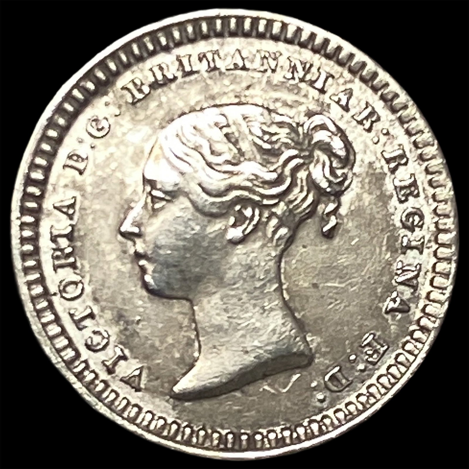 1842 England Silver 1 1/2 Pence: 1842 England Silver 1 1/2 Pence