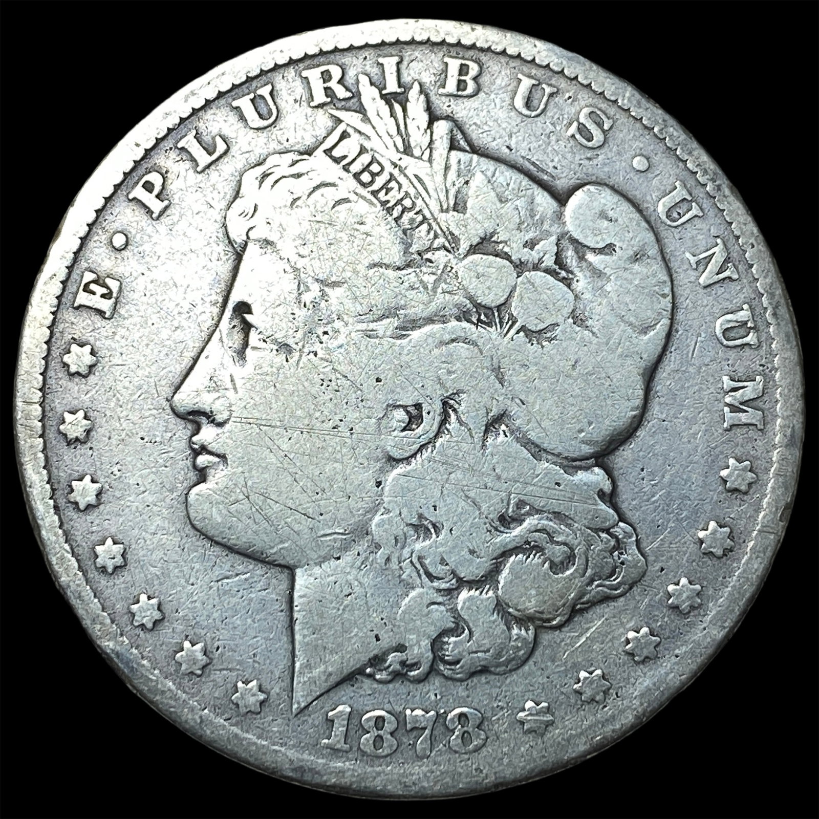 1878-S Silver Morgan Dollar NICELY CIRCULATED: 1878-S Silver Morgan Dollar NICELY CIRCULATED