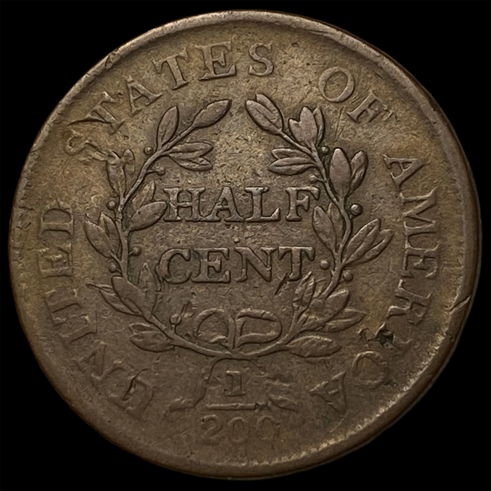 1806 Copper Half Cent CLOSELY UNCIRCULATED - 2