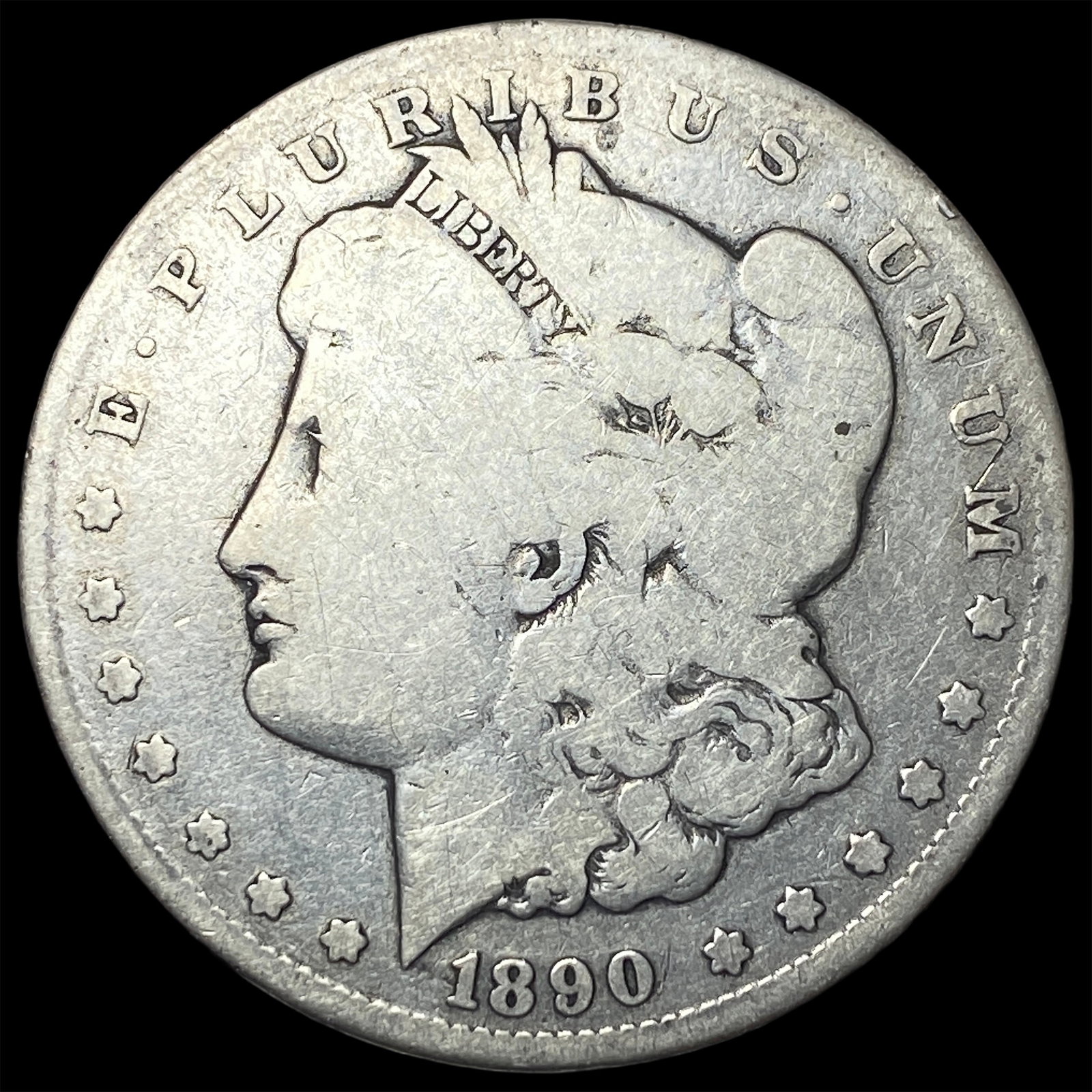 1890-CC Silver Morgan Dollar NICELY CIRCULATED: 1890-CC Silver Morgan Dollar NICELY CIRCULATED