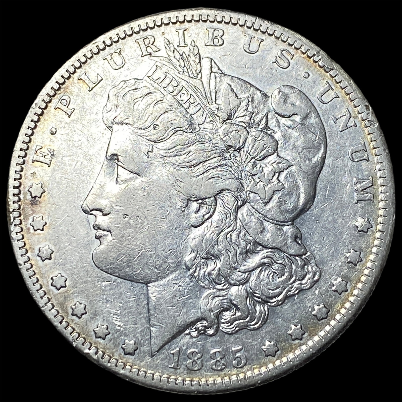 1885-S Silver Morgan Dollar NEARLY UNCIRCULATED: 1885-S Silver Morgan Dollar NEARLY UNCIRCULATED