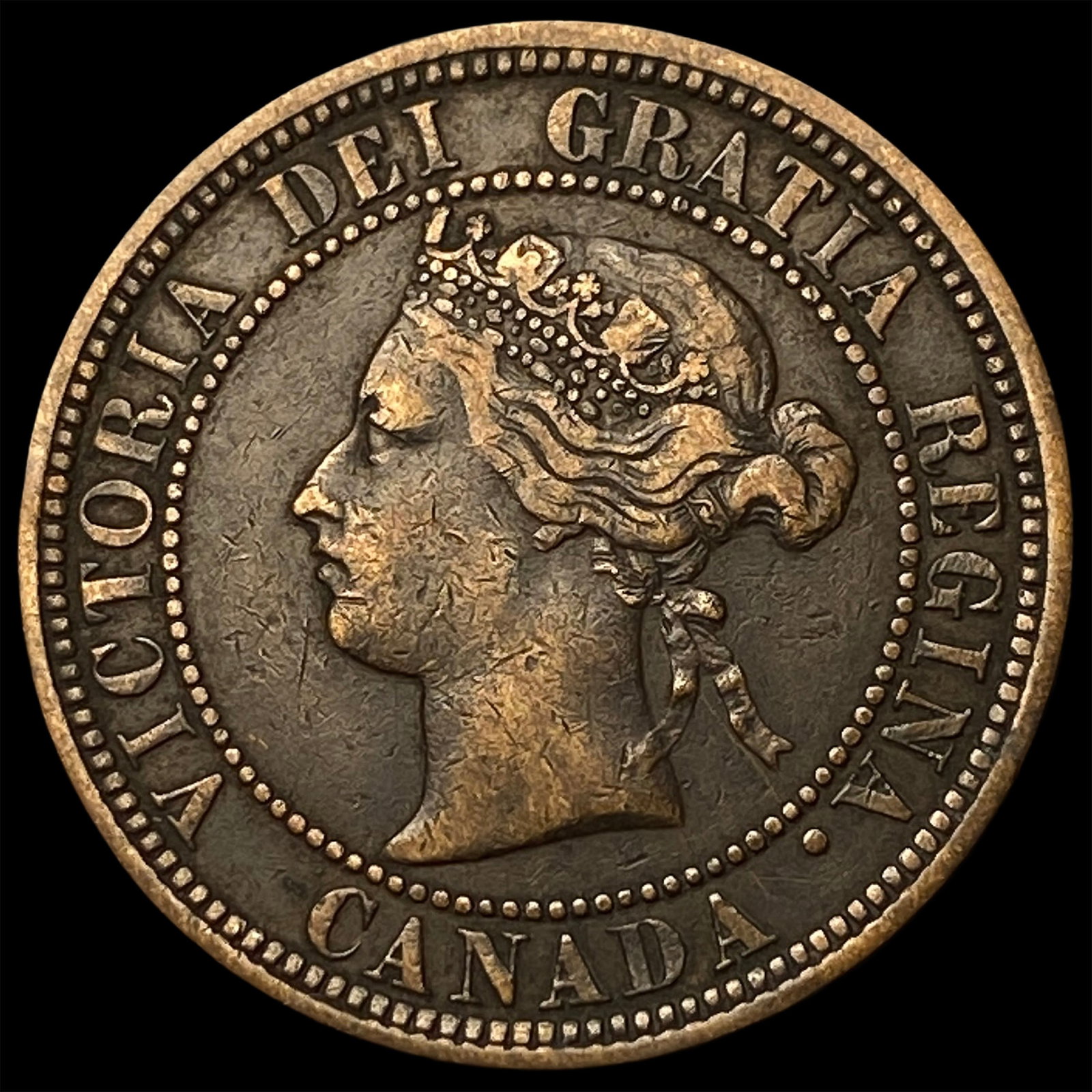 1881-H Canada Bronze 1 Cent NEARLY UNCIRCULATED: 1881-H Canada Bronze 1 Cent NEARLY UNCIRCULATED