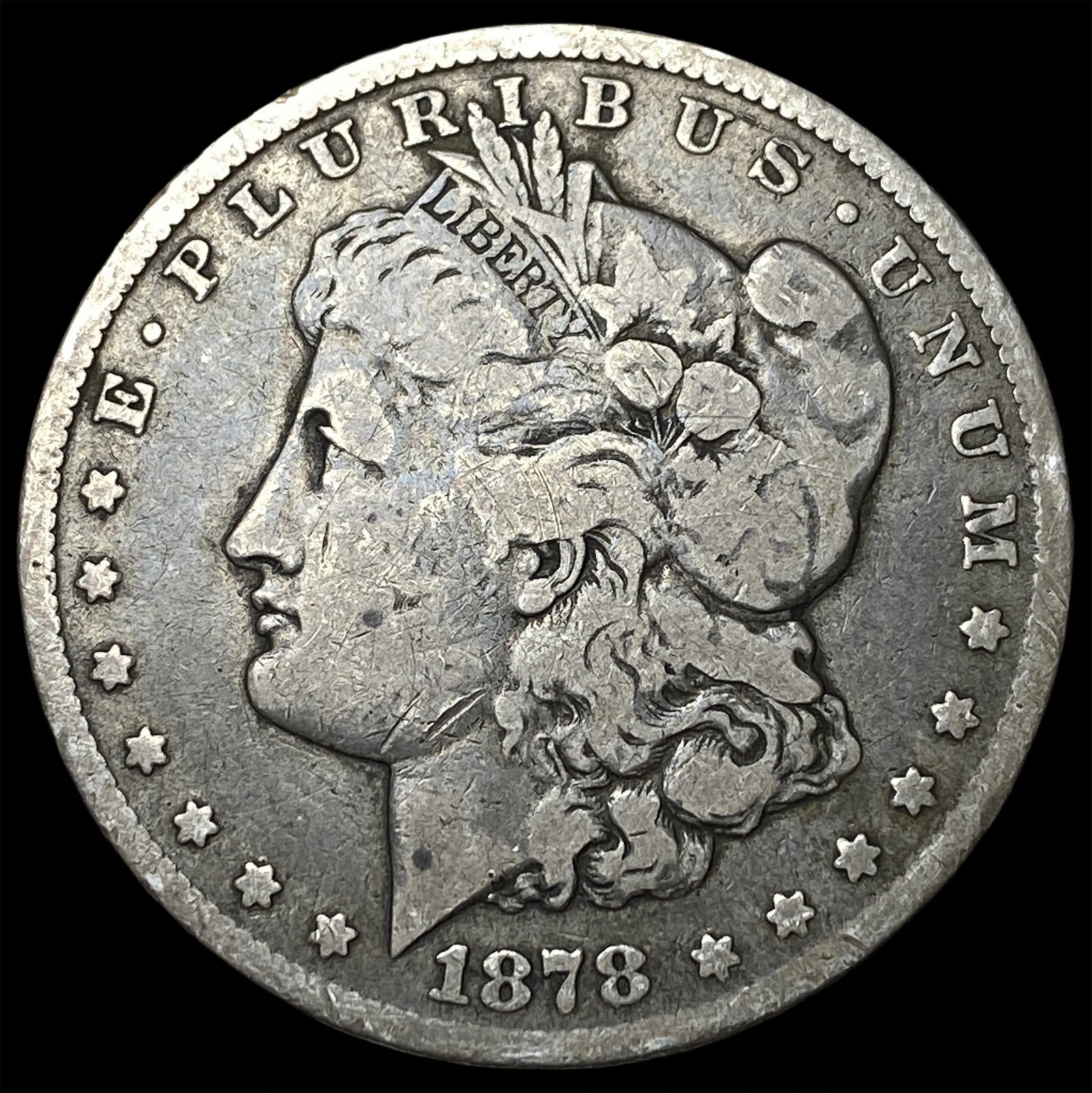 1878-S Silver Morgan Dollar LIGHTLY CIRCULATED: 1878-S Silver Morgan Dollar LIGHTLY CIRCULATED