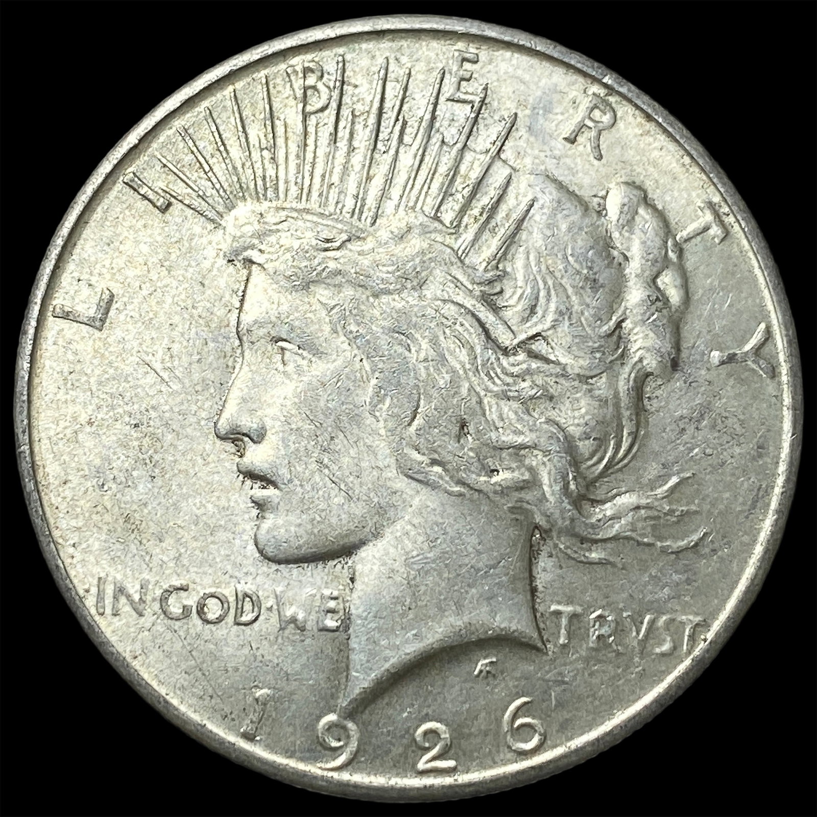 1926-S Silver Peace Dollar CLOSELY UNCIRCULATED: 1926-S Silver Peace Dollar CLOSELY UNCIRCULATED