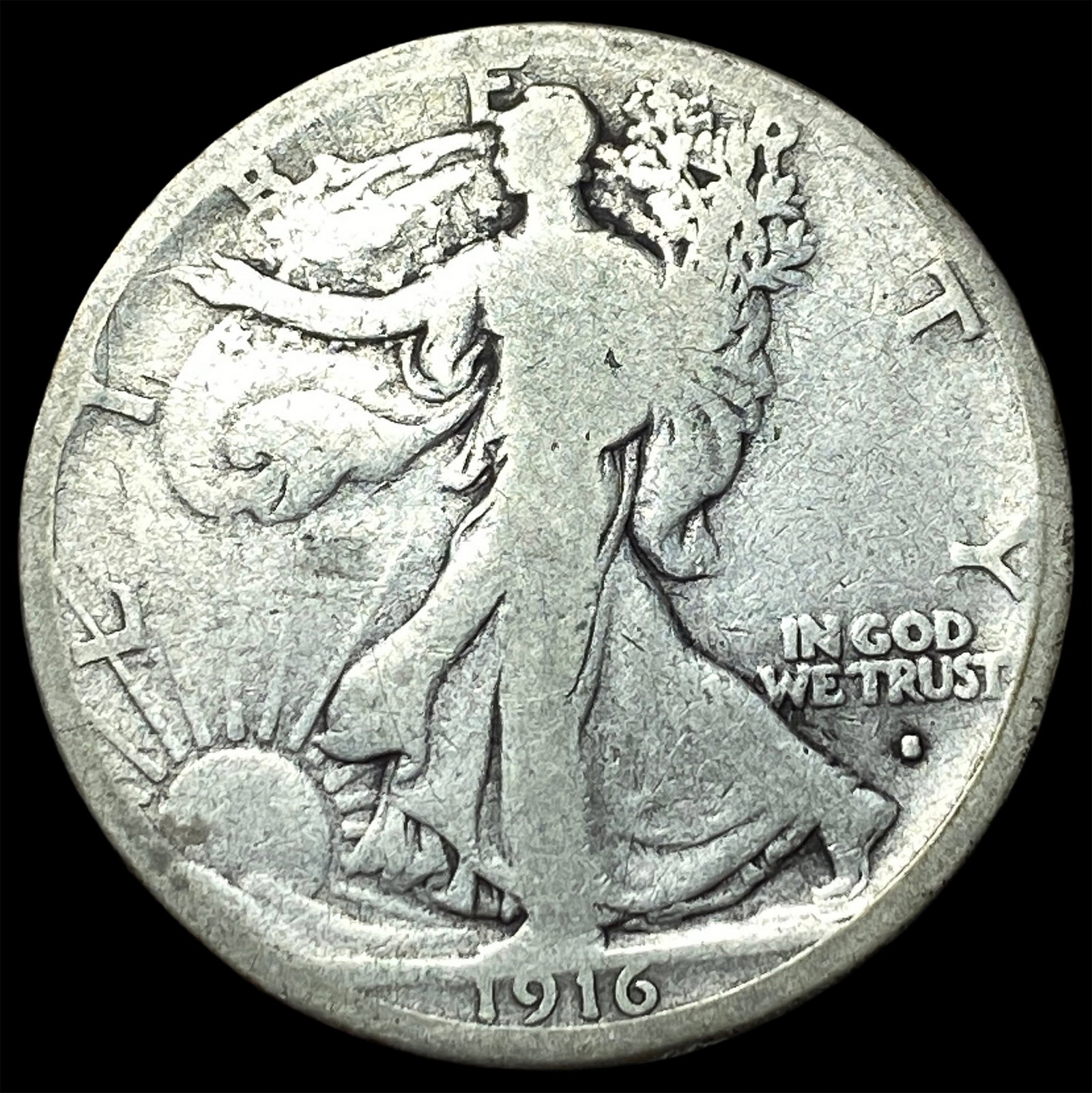 1916 Walking Liberty Half Dollar NICELY CIRCULATED (1 of 2)
