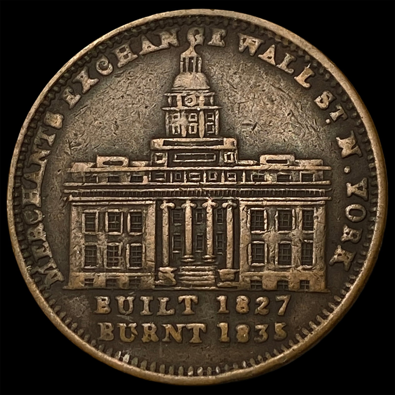 Hard Times Token 1837 "Not One Cent" variety. NEARLY UNCIRCULATED (1 of 2)