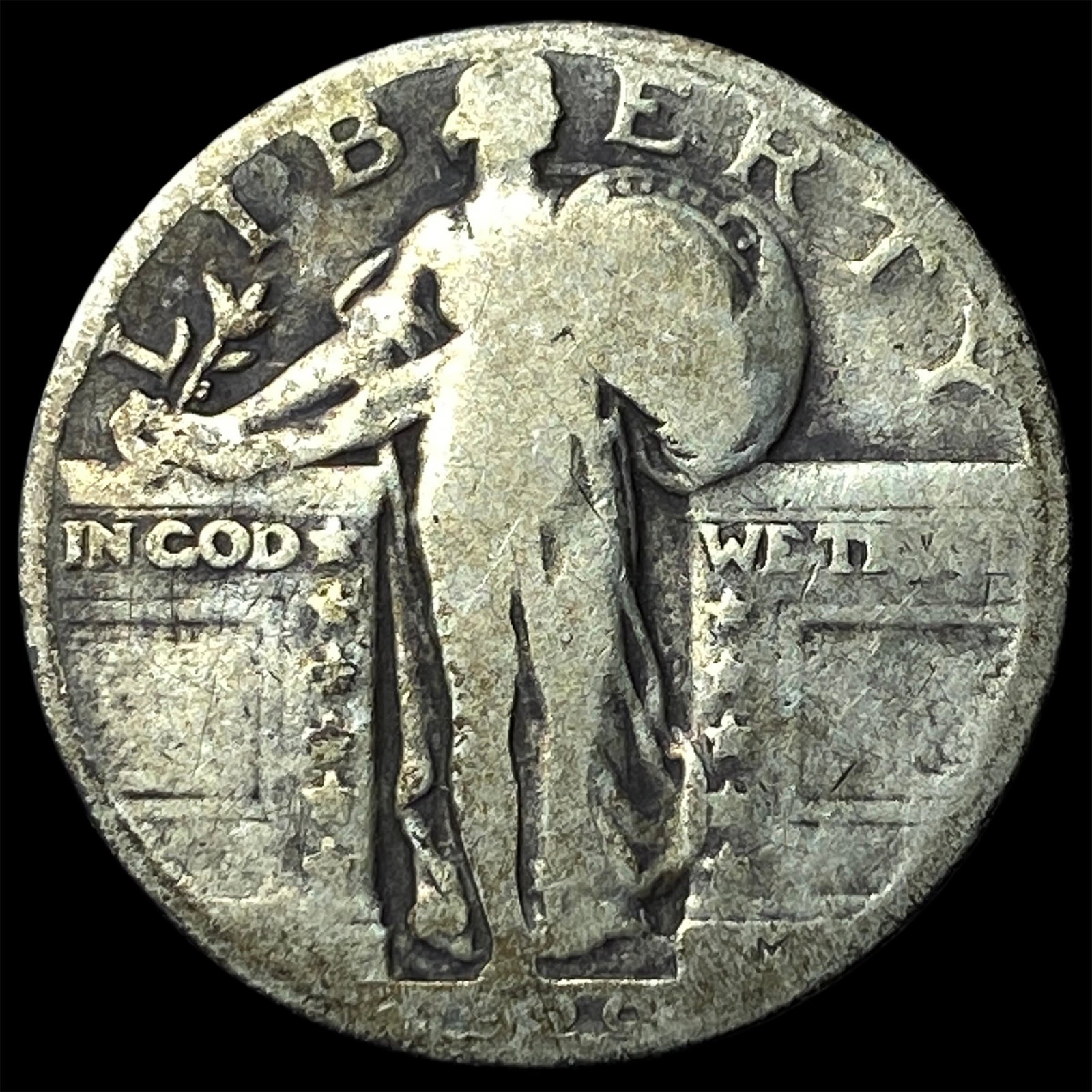 1926 Standing Liberty Quarter NICELY CIRCULATED: 1926 Standing Liberty Quarter NICELY CIRCULATED