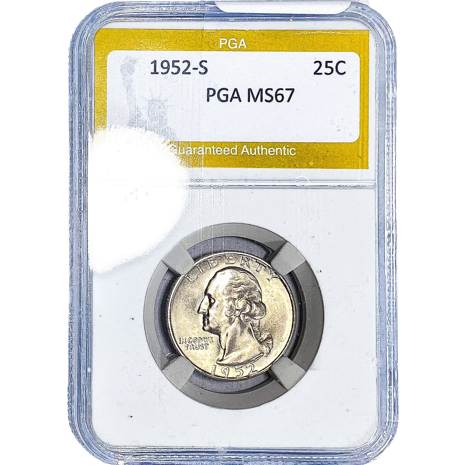 1952-S Washington Silver Quarter PGA MS67 (1 of 2)