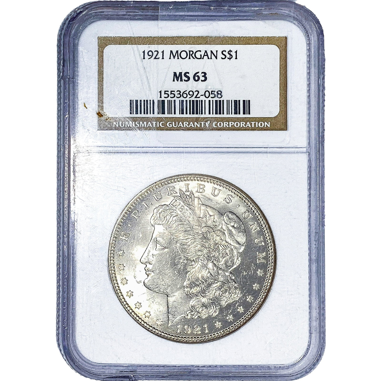 1921 Morgan Silver Dollar NGC MS63 (1 of 2)