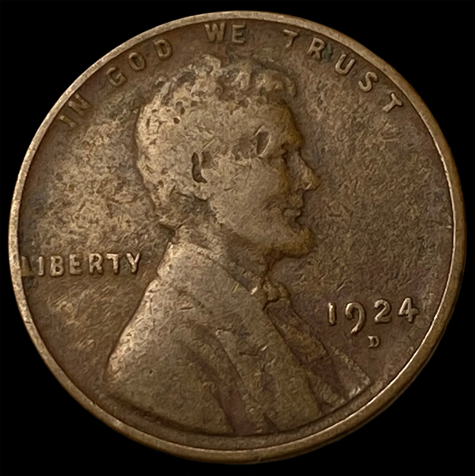 1924-D Lincoln Wheat Cent LIGHTLY CIRCULATED: 1924-D Lincoln Wheat Cent LIGHTLY CIRCULATED