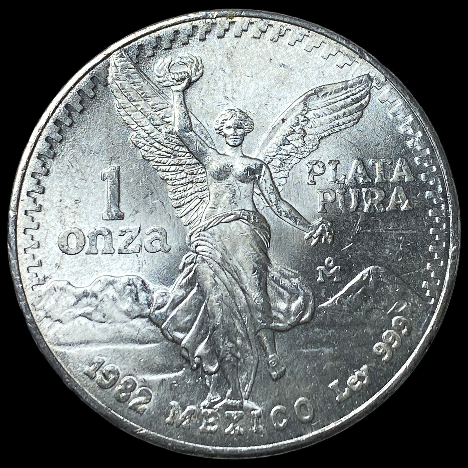 1982 Mexico 1 Onza Silver Libertad SUPERB GEM BU: 1982 Mexico 1 Onza Silver Libertad SUPERB GEM BU