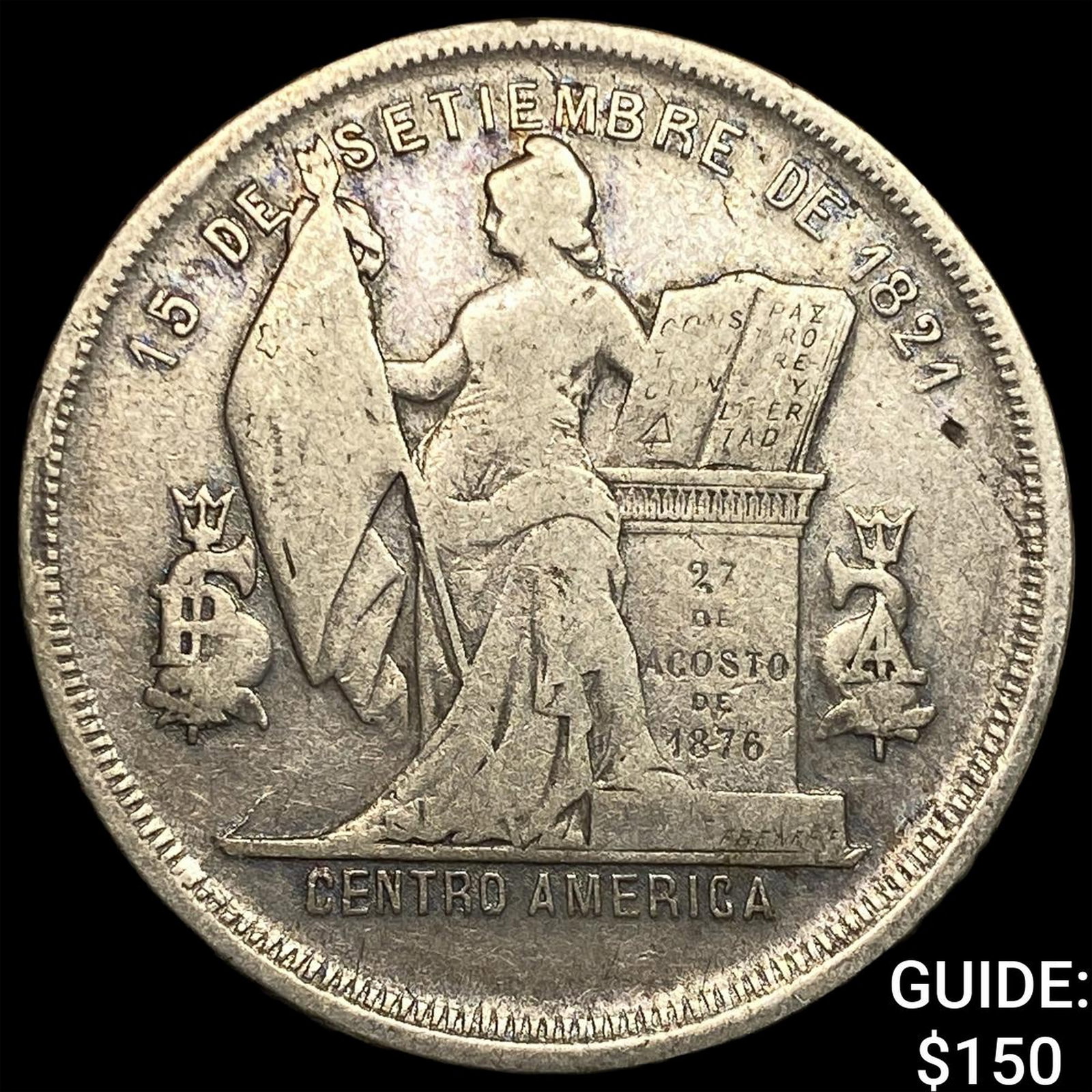1884 Honduras SIlver 50 Cents (1 of 2)