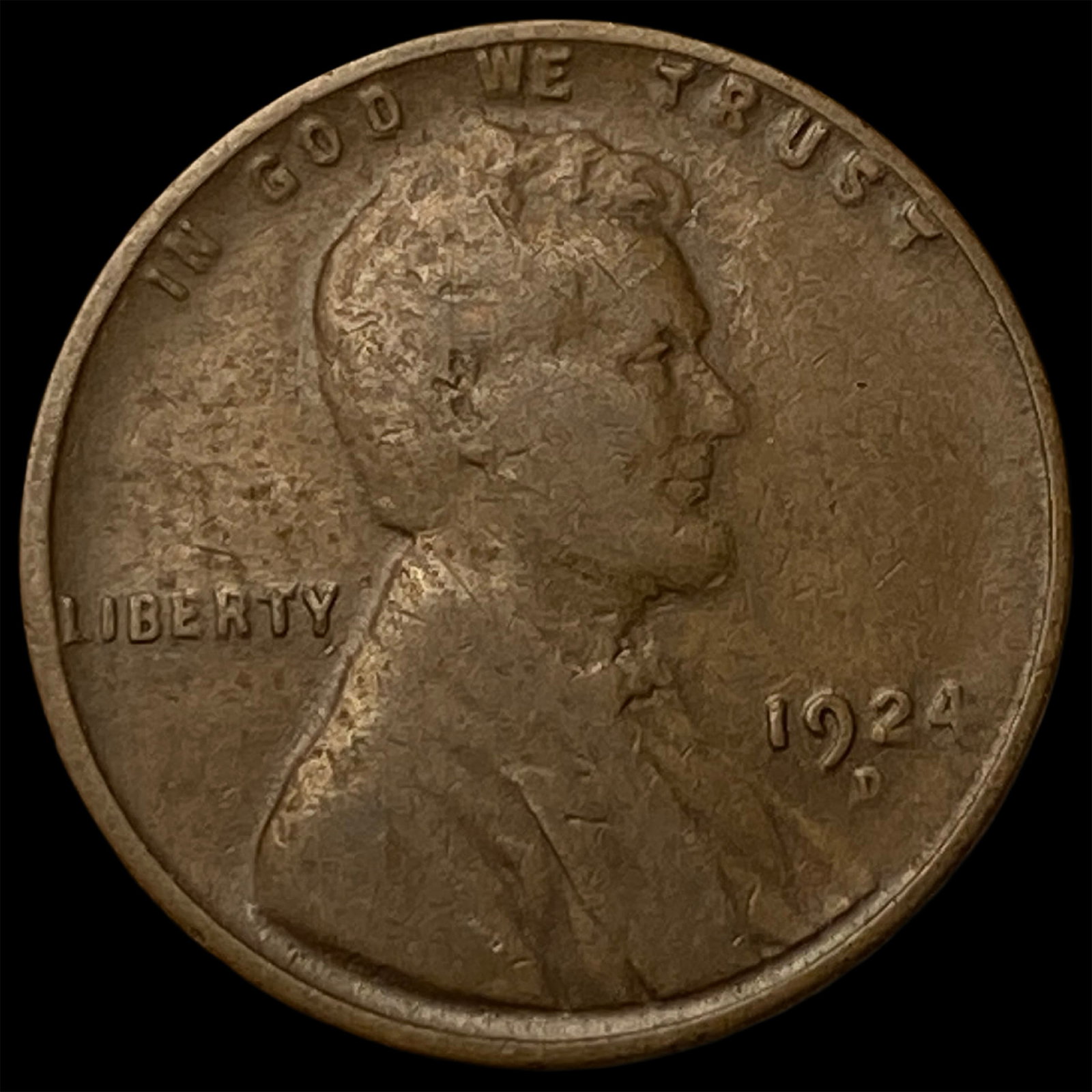 1924-D Lincoln Wheat Cent LIGHTLY CIRCULATED: 1924-D Lincoln Wheat Cent LIGHTLY CIRCULATED