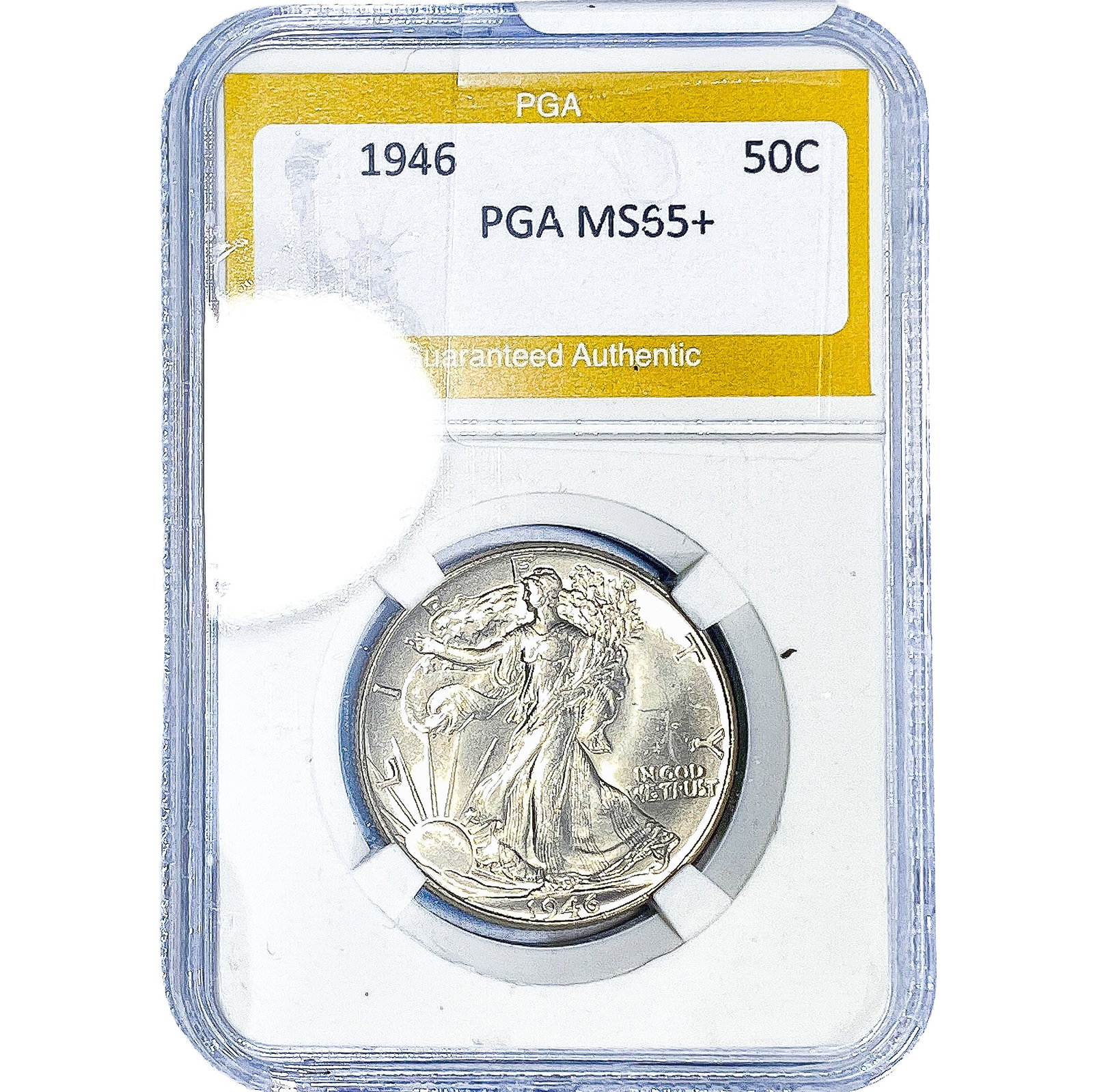 1946 Walking Liberty Half Dollar PGA MS65+: 1946 Walking Liberty Half Dollar PGA MS65+