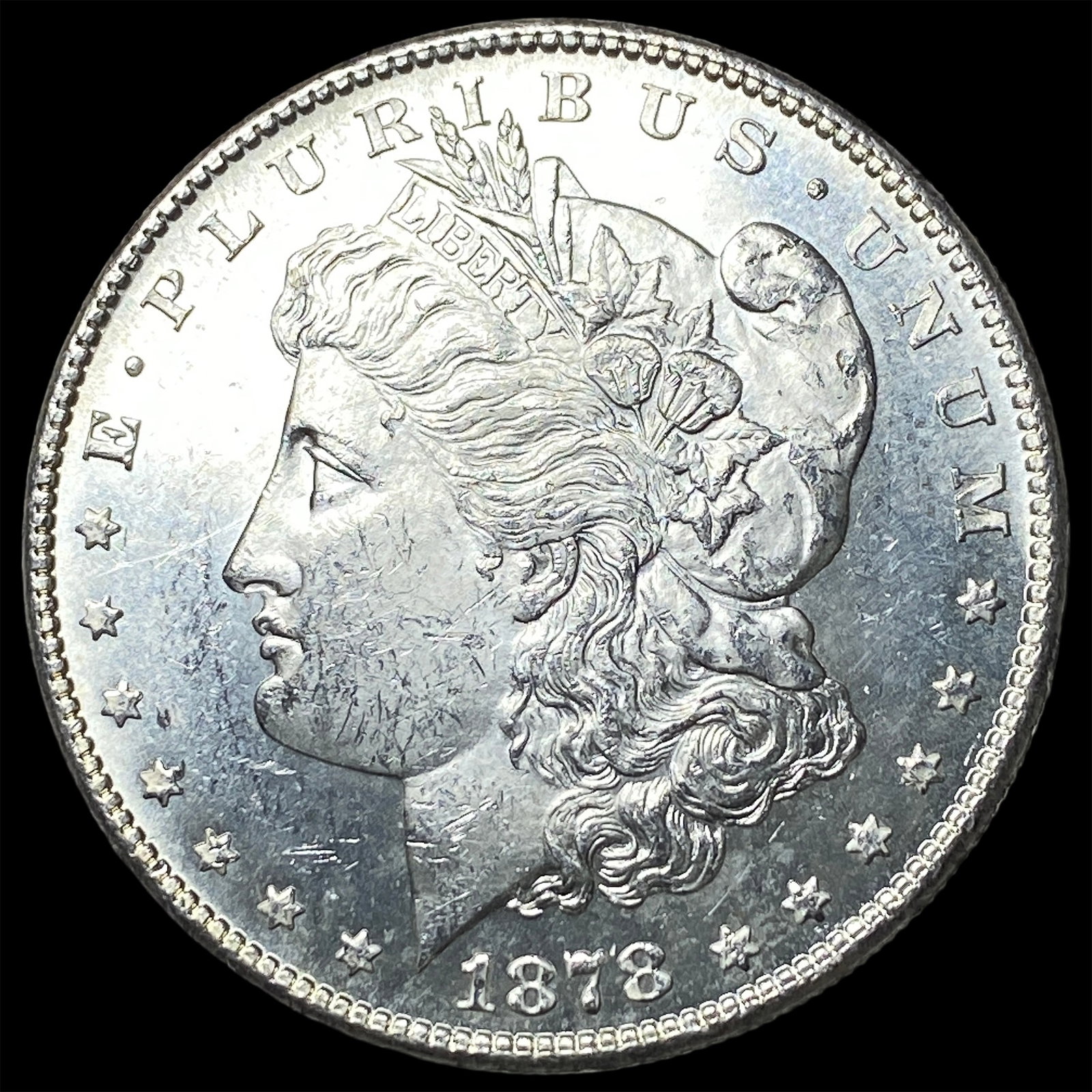 1878-S Silver Morgan Dollar CHOICE BU: 1878-S Silver Morgan Dollar CHOICE BU