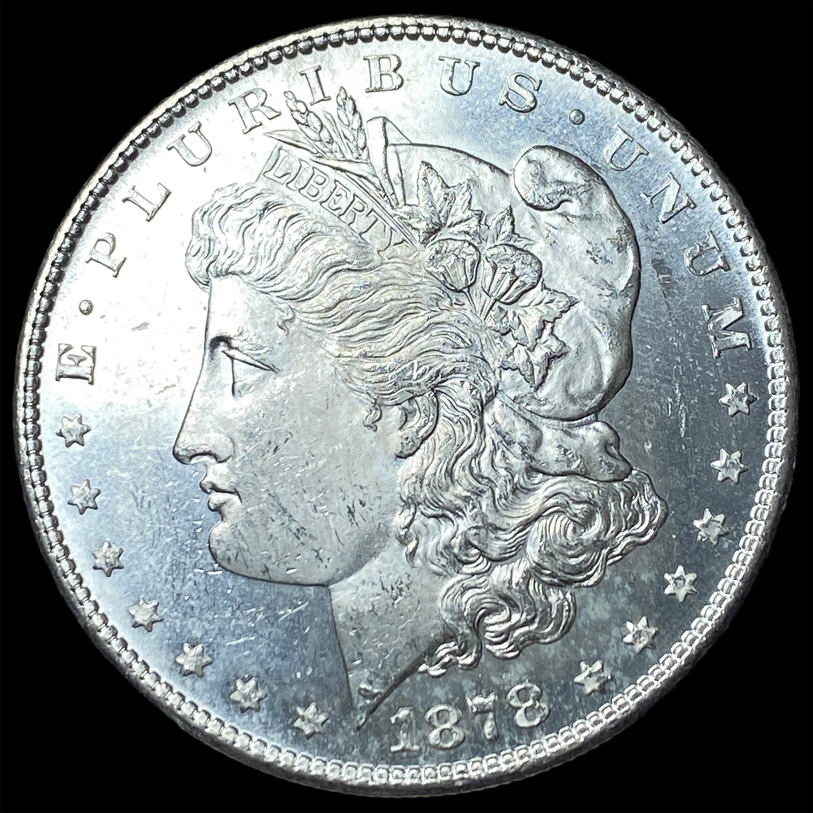 1878-S Silver Morgan Dollar CHOICE BU: 1878-S Silver Morgan Dollar CHOICE BU