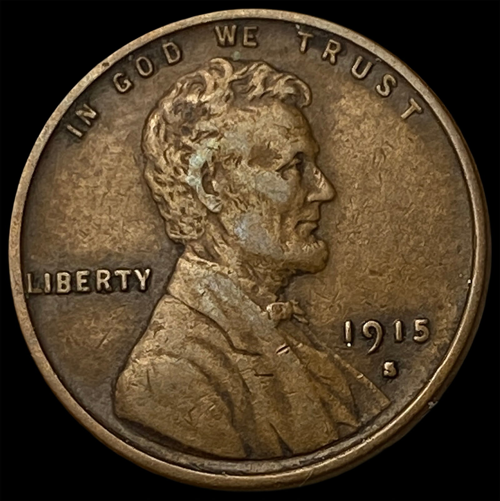 1915-S Lincoln Wheat Cent NEARLY UNCIRCULATED: 1915-S Lincoln Wheat Cent NEARLY UNCIRCULATED