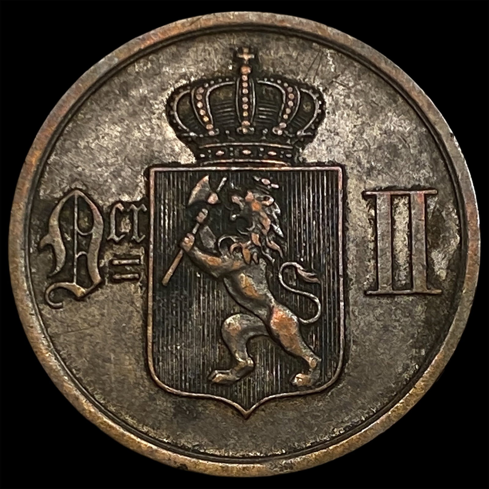 1897 Norway Bronze 2 Ore (1 of 2)