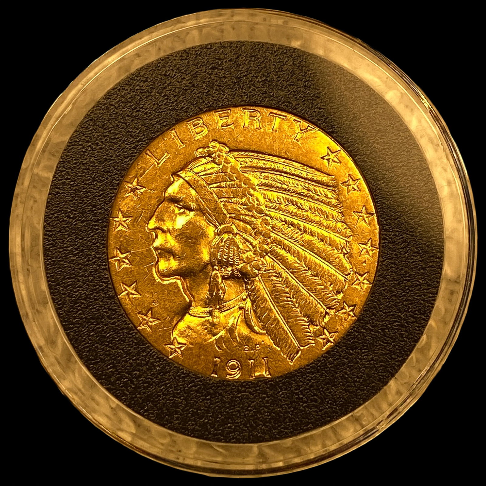 1911 Indian Head Half Eagle $5 Gold CLOSELY UNCIRCULATED: 1911 Indian Head Half Eagle $5 Gold CLOSELY UNCIRCULATED