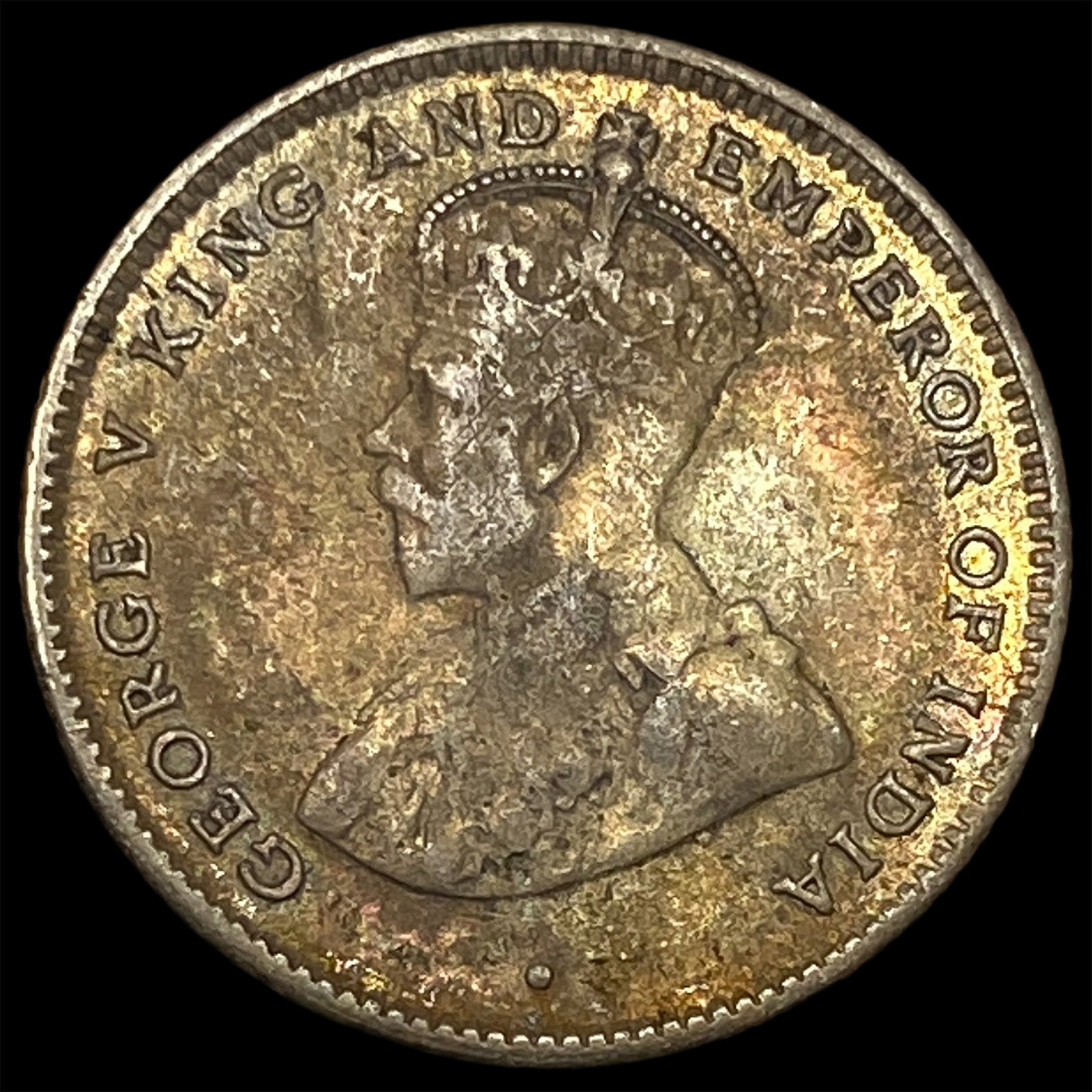 1921 Ceylon Silver 10 Cents (1 of 2)