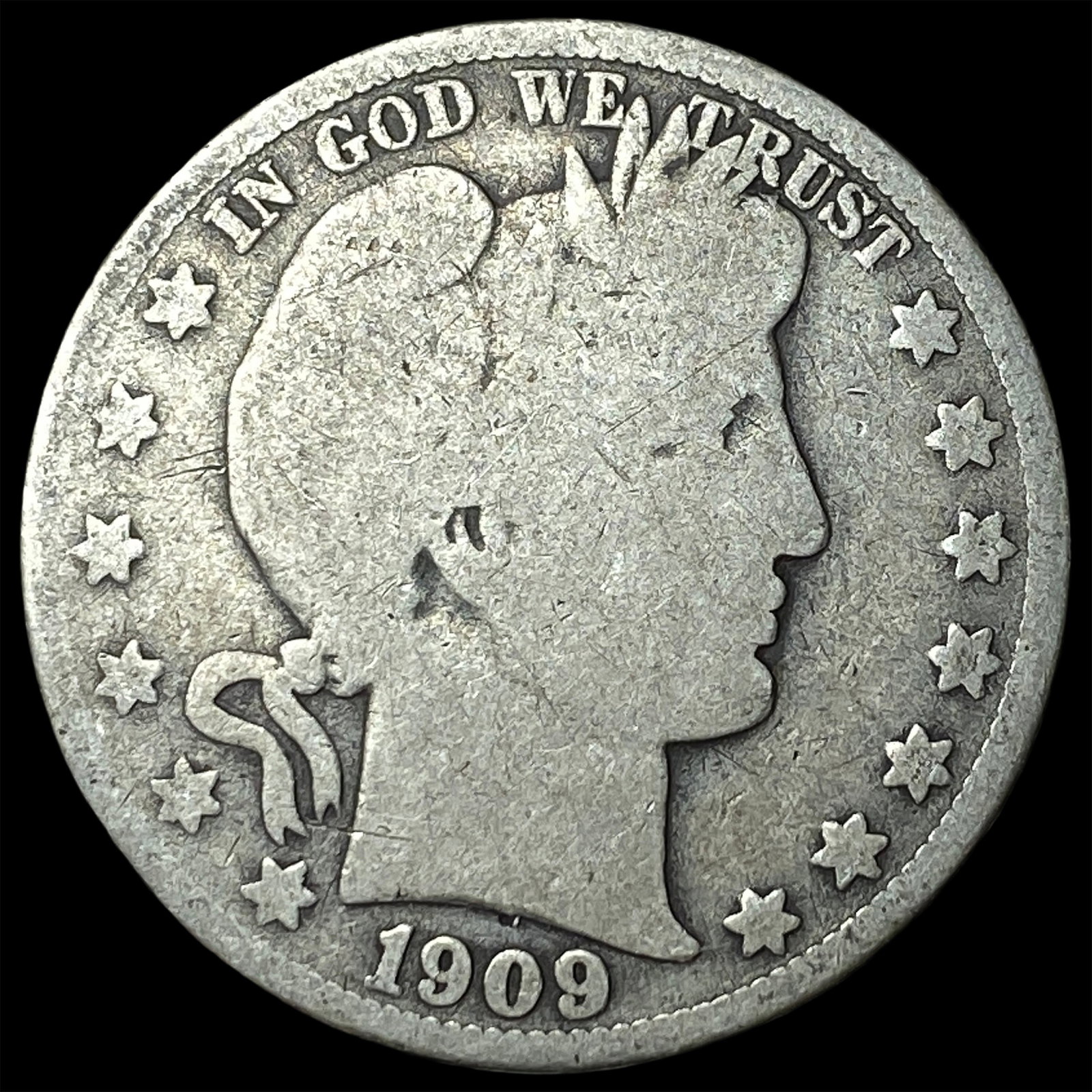 1909 Barber Half Dollar NICELY CIRCULATED (1 of 2)