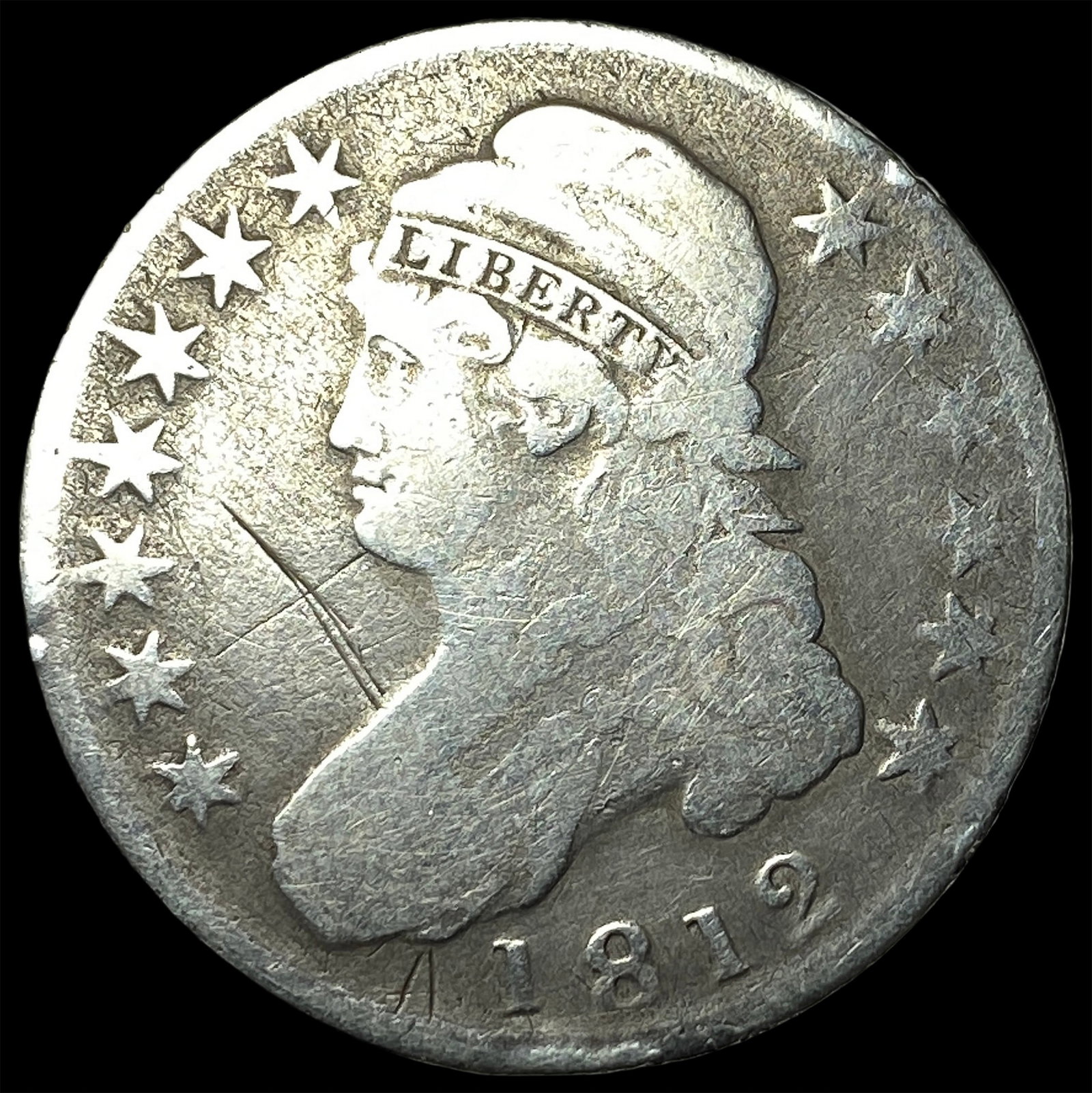 1812 Capped Bust Half Dollar NICELY CIRCULATED (1 of 2)