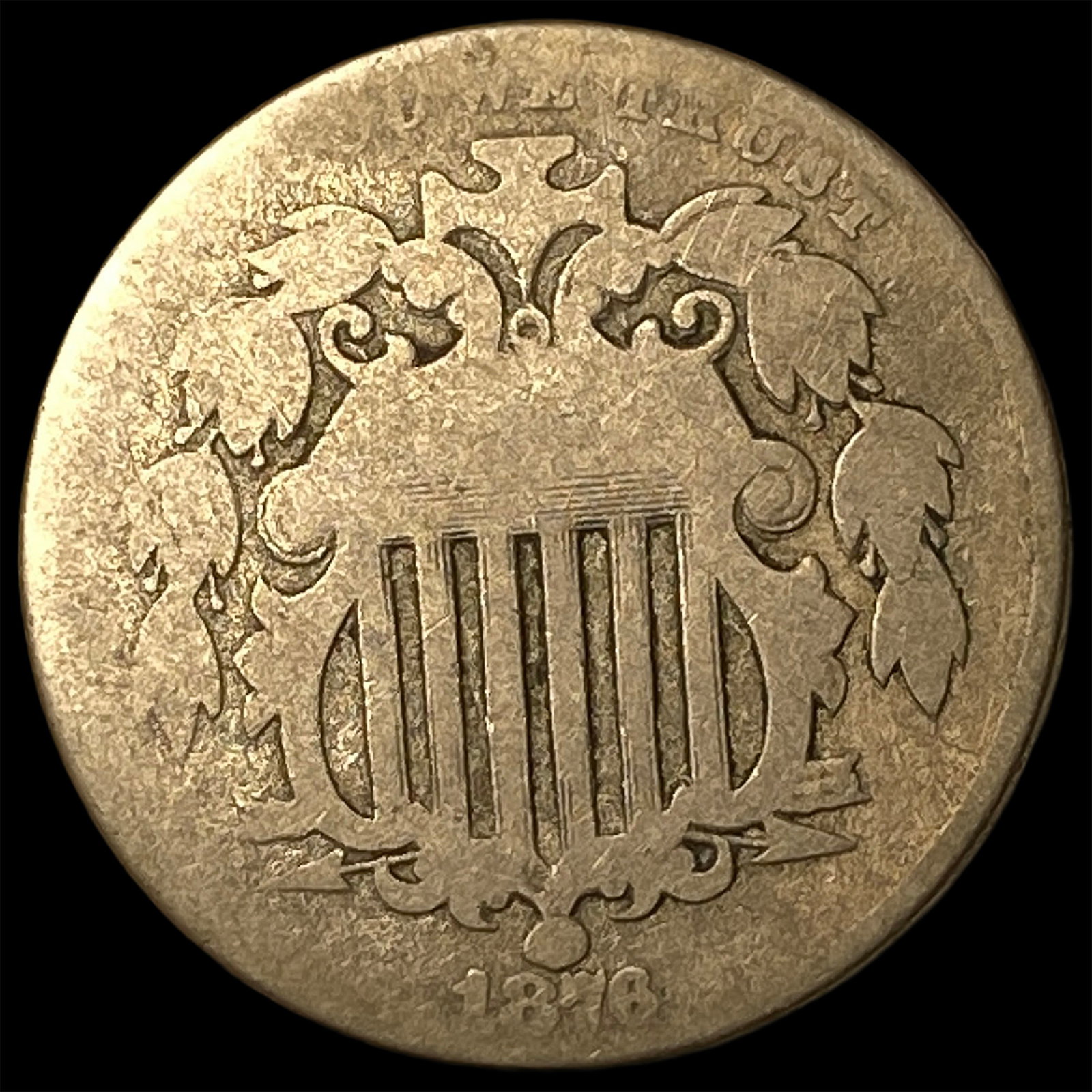 1818 Shield Nickel NICELY CIRCULATED (1 of 2)