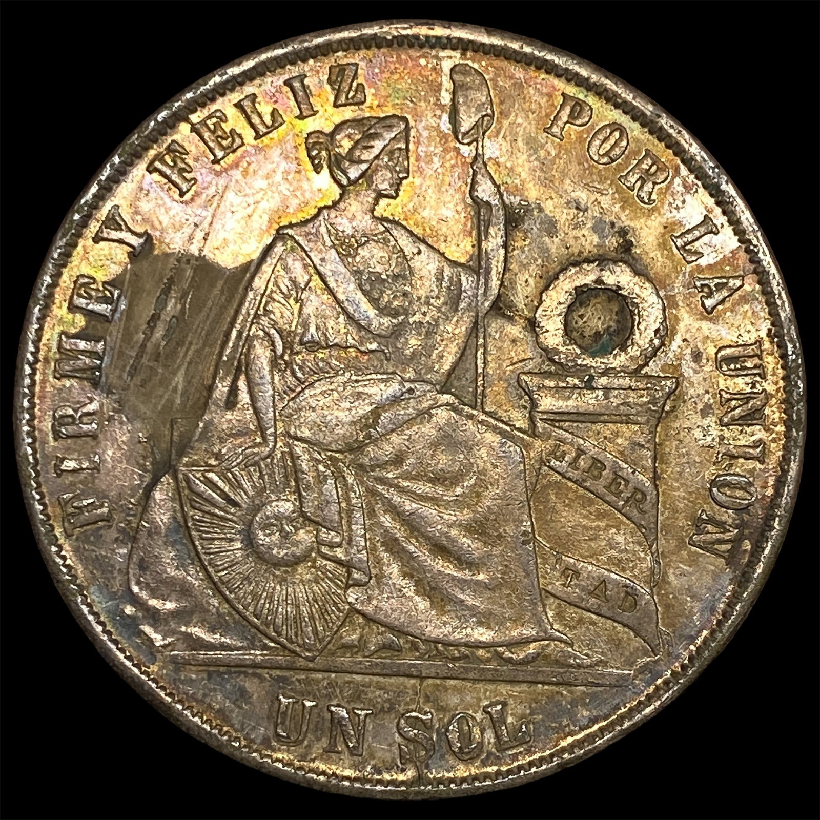 1871 Peru Silver Sol - 2