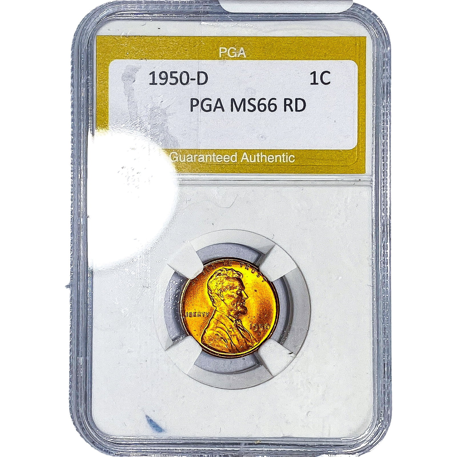 1950-D Wheat Cent PGA MS66 RD (1 of 2)