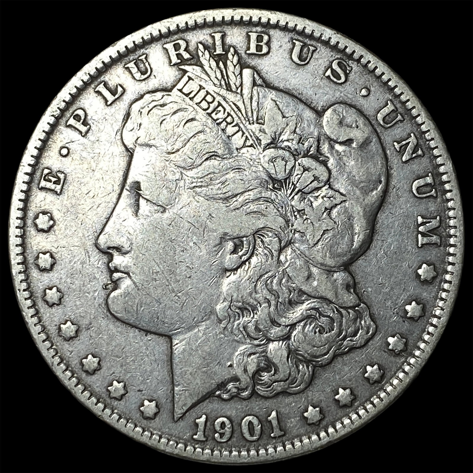 1901 Silver Morgan Dollar LIGHTLY CIRCULATED: 1901 Silver Morgan Dollar LIGHTLY CIRCULATED