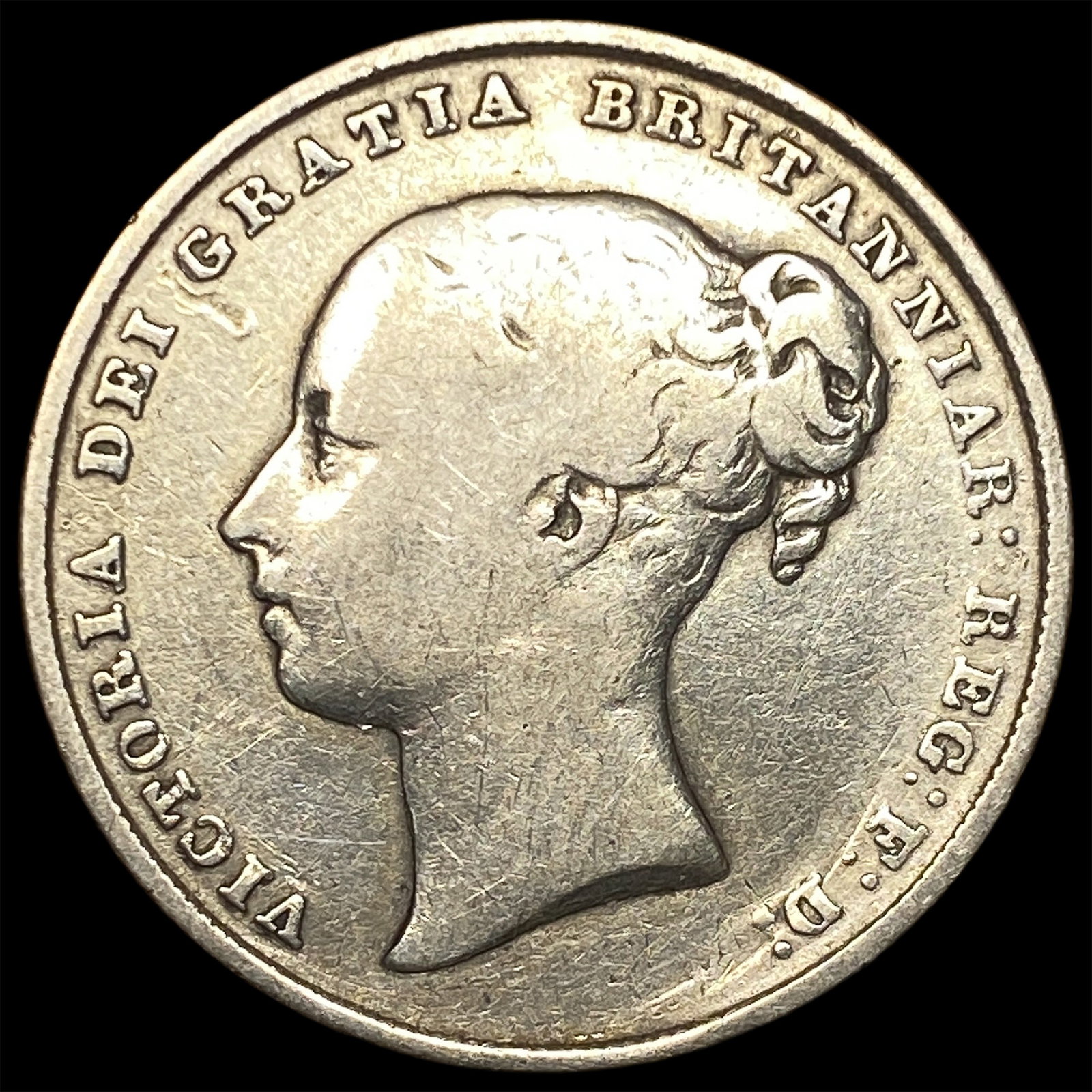 1846 Great Britain Silver 1 Shilling (1 of 2)